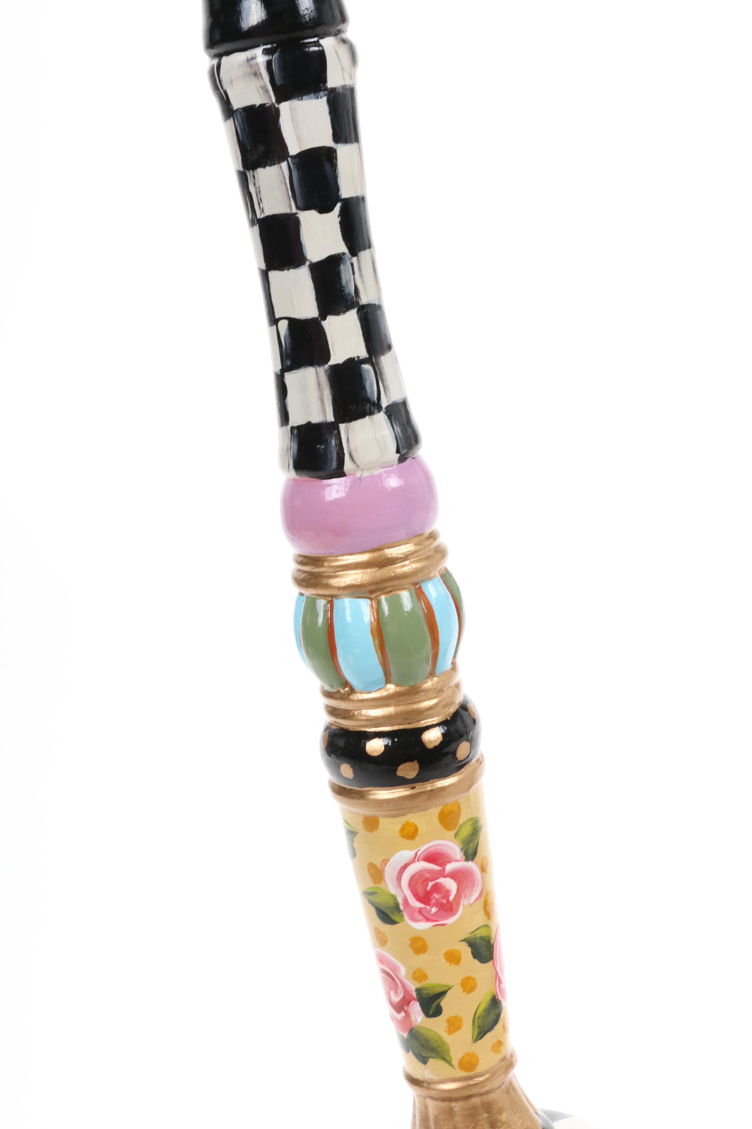 MacKenzie-Childs Style Table Lamps with Beaded Shades