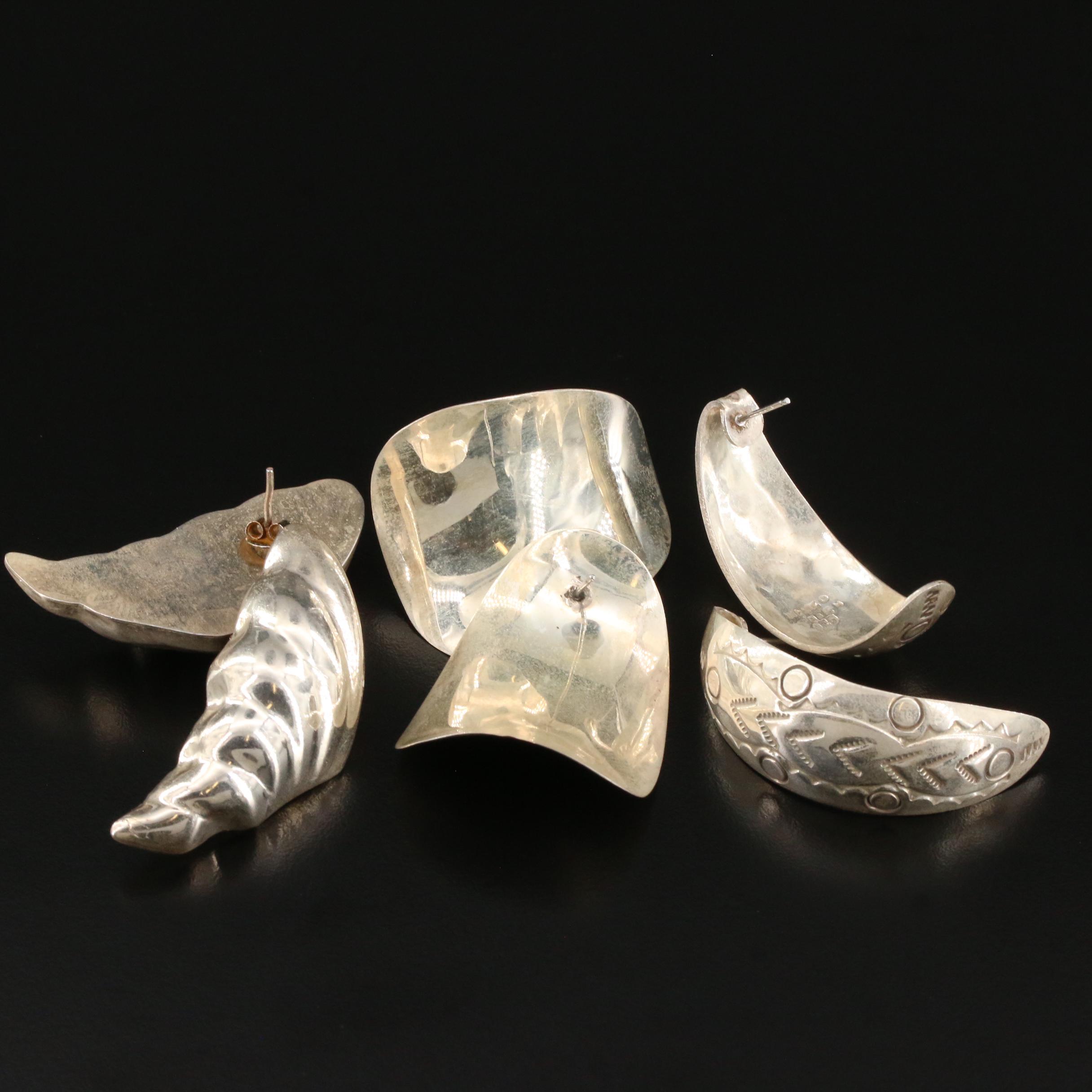 Vintage Mexican Sterling Silver Abalone Jewelry Collection