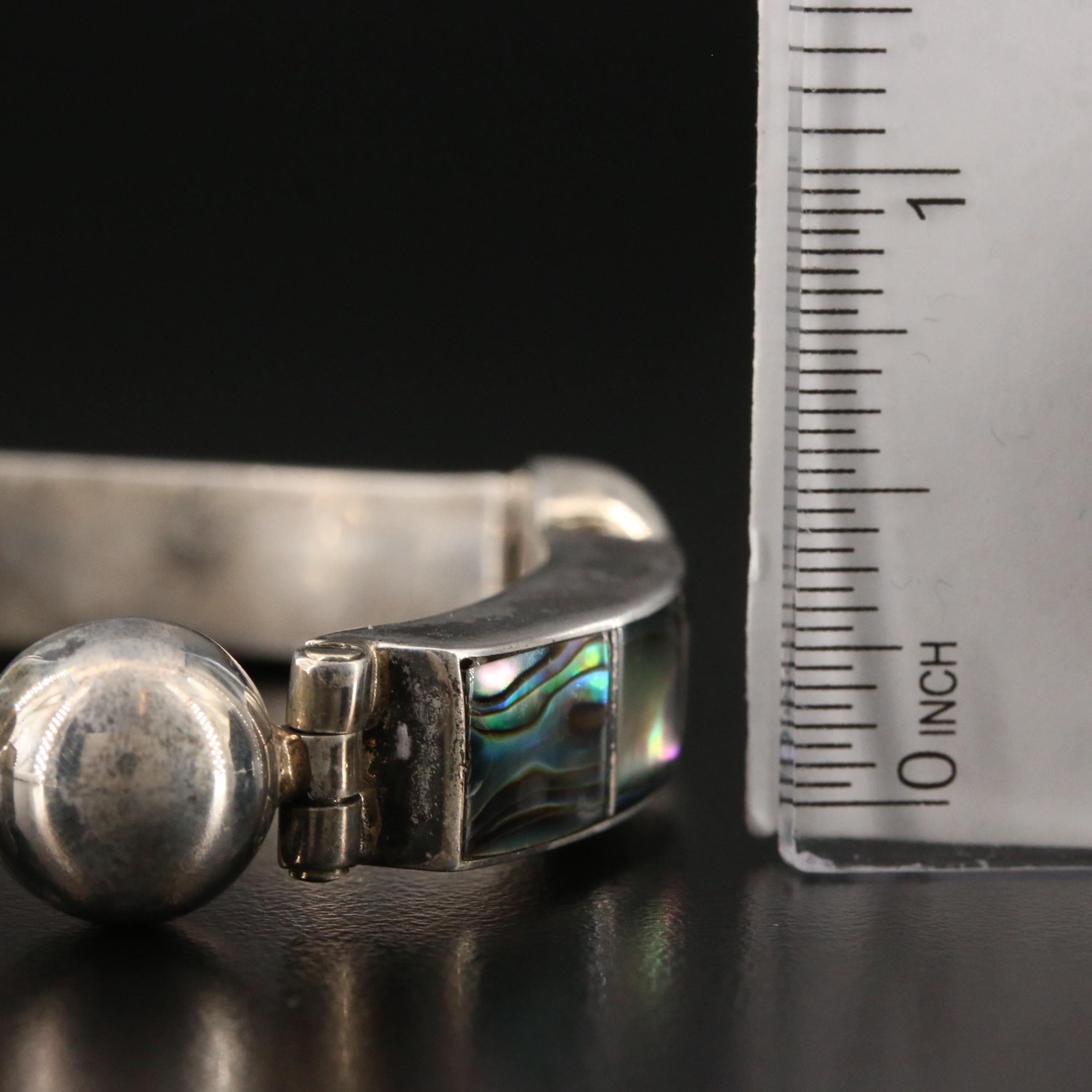 Vintage Mexican Sterling Silver Abalone Jewelry Collection