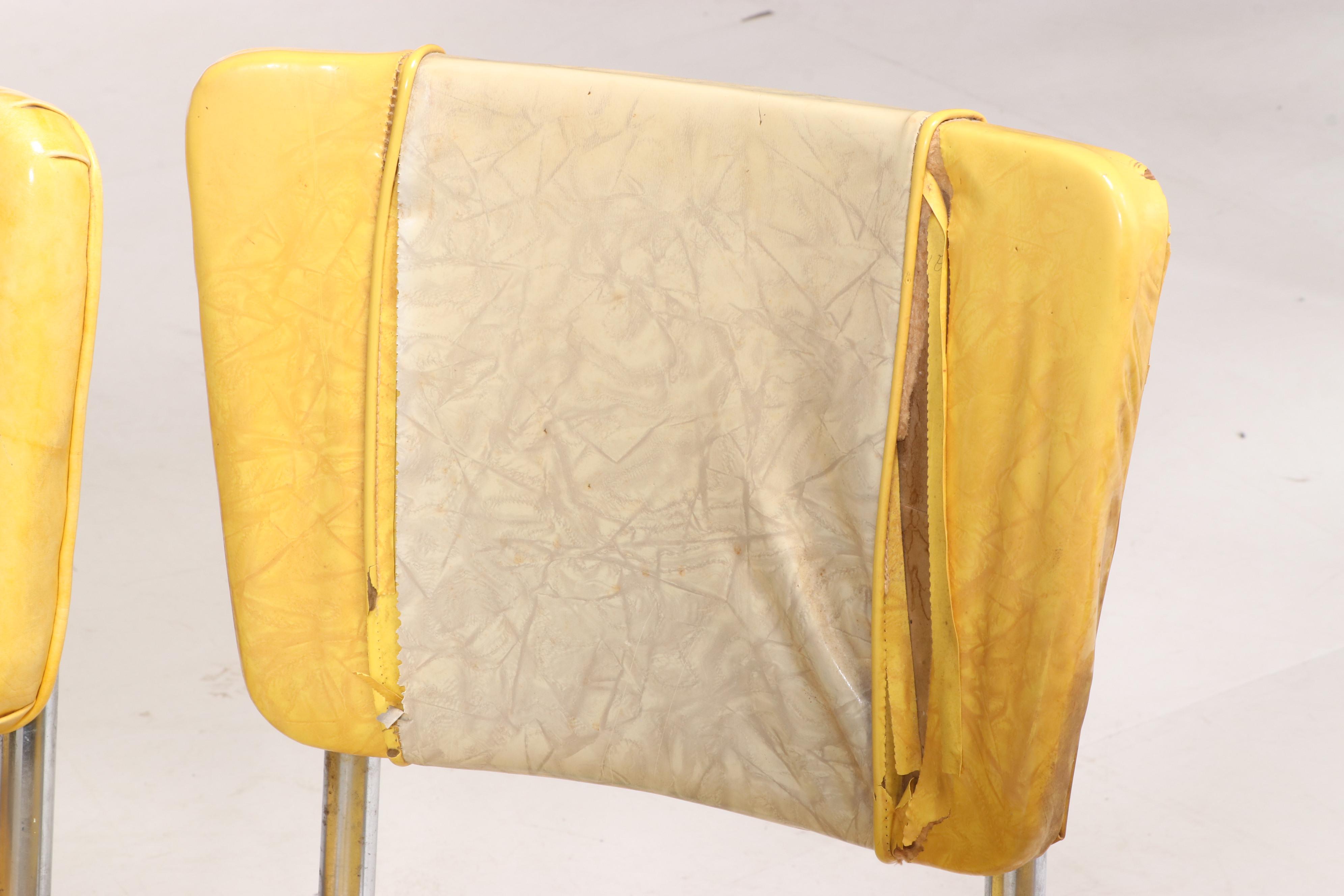 Mid Century Modern Chrome and Vinyl Dinette Set, Mid-20th Century