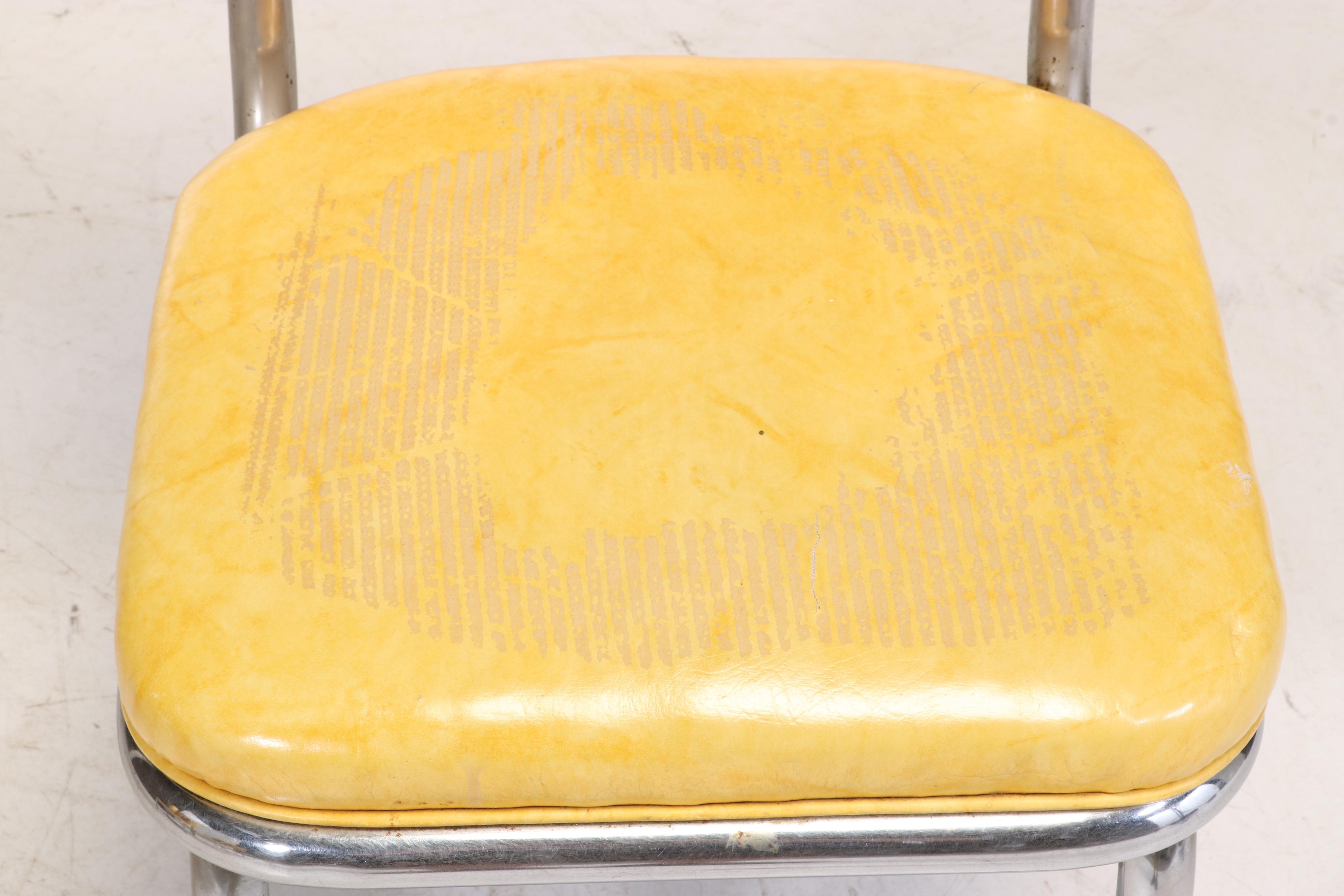 Mid Century Modern Chrome and Vinyl Dinette Set, Mid-20th Century