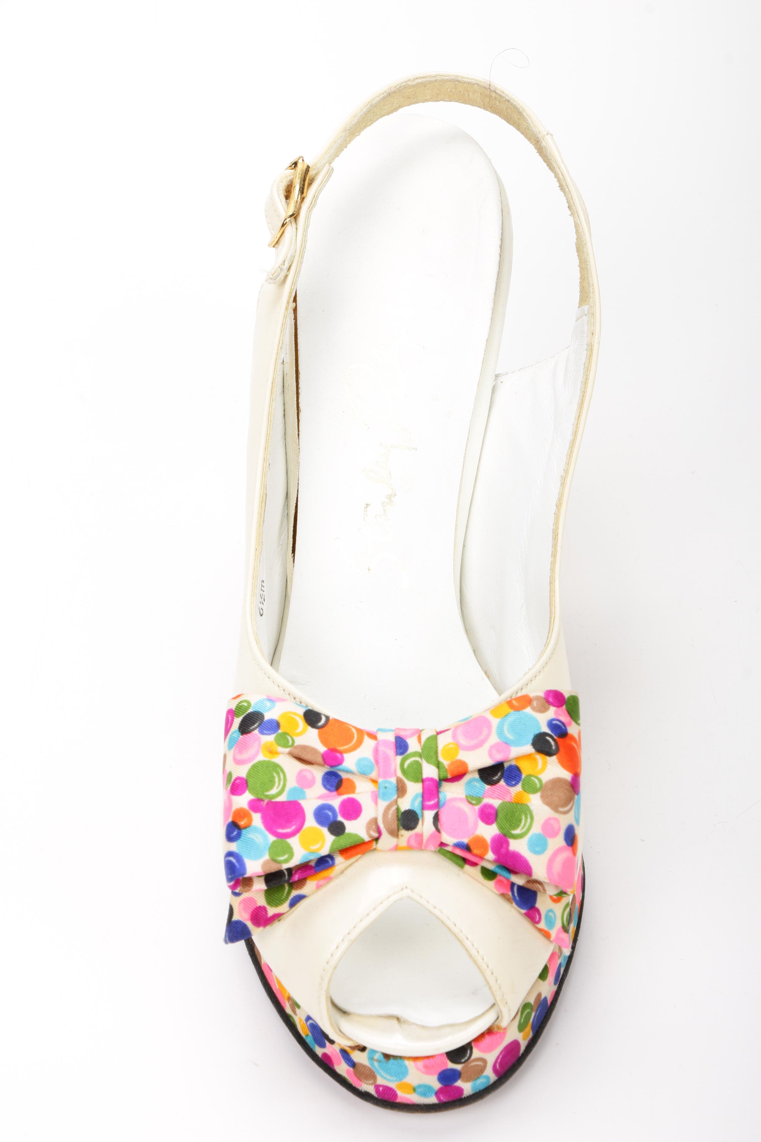 Saks Fifth Avenue Turban Hat with Palizzio and More Pumps, Mid-20th Century