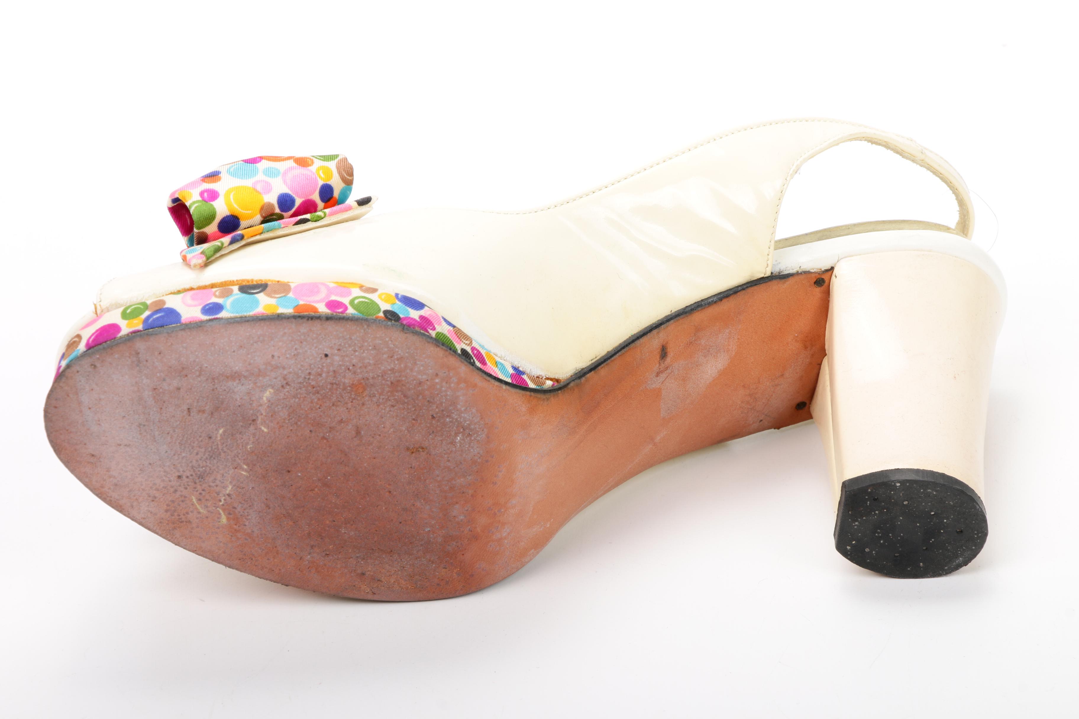 Saks Fifth Avenue Turban Hat with Palizzio and More Pumps, Mid-20th Century