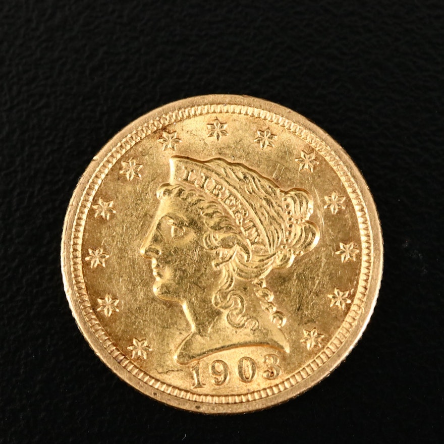 1903 Liberty Head $2.50 Gold Quarter Eagle