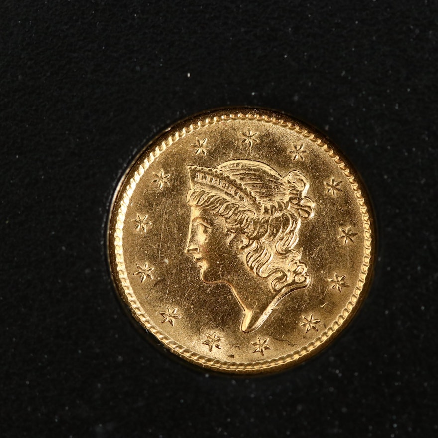 1853 Liberty Head Type I Gold Dollar