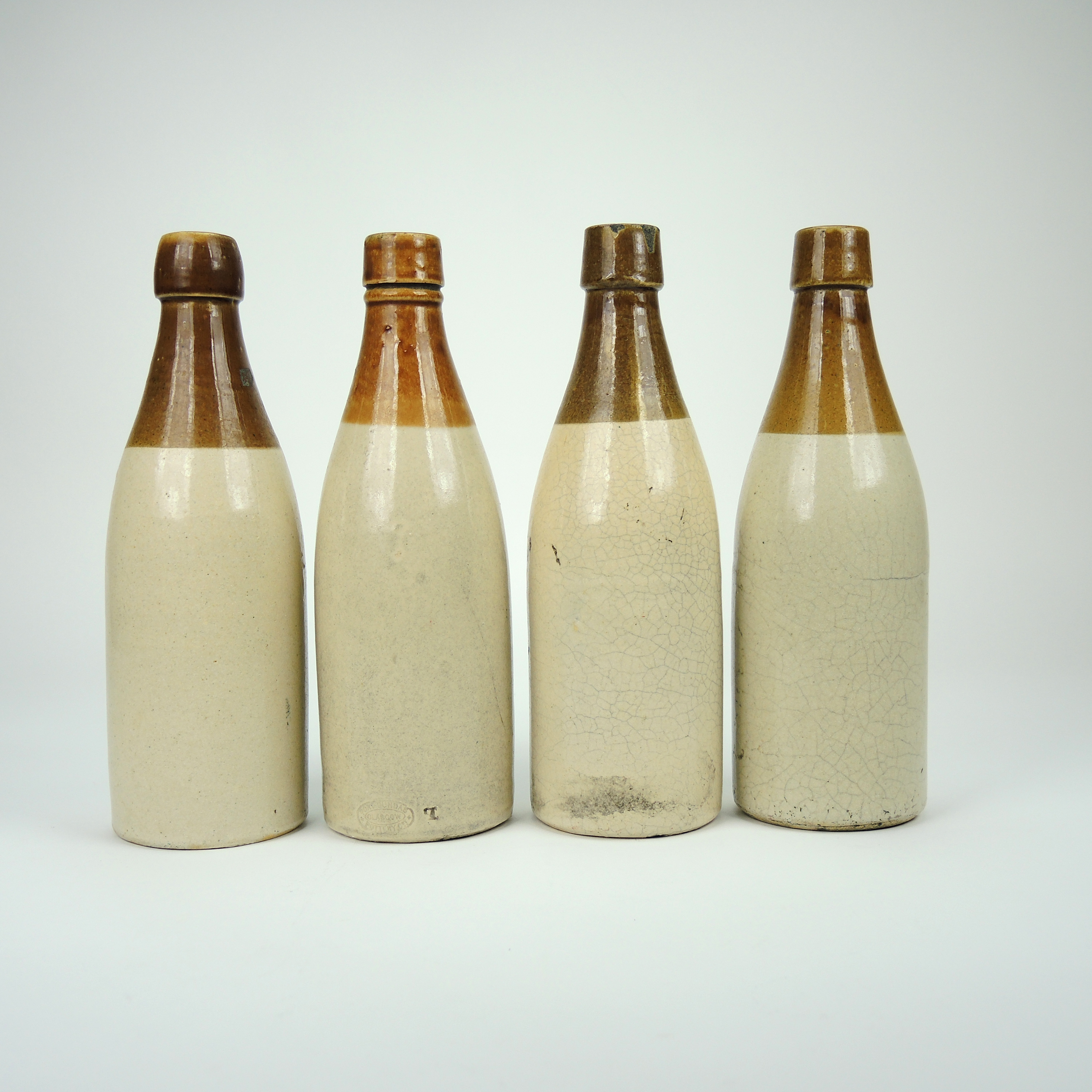 Christian Moerlein "Old Jug-Lager"  Stoneware Beer Bottles, 1900s