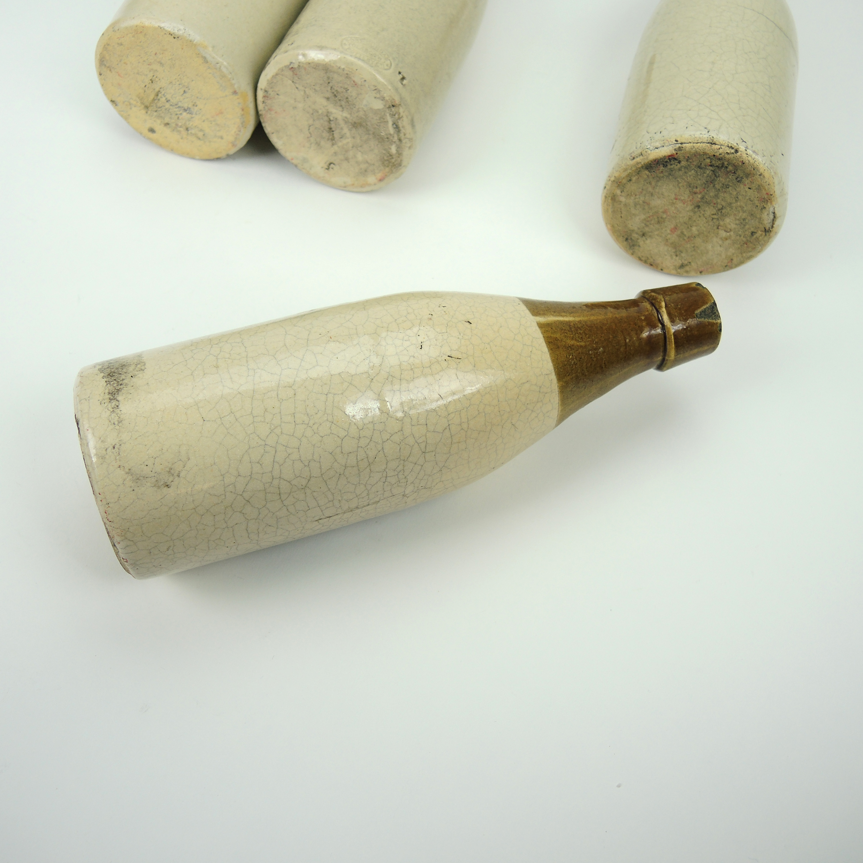 Christian Moerlein "Old Jug-Lager"  Stoneware Beer Bottles, 1900s