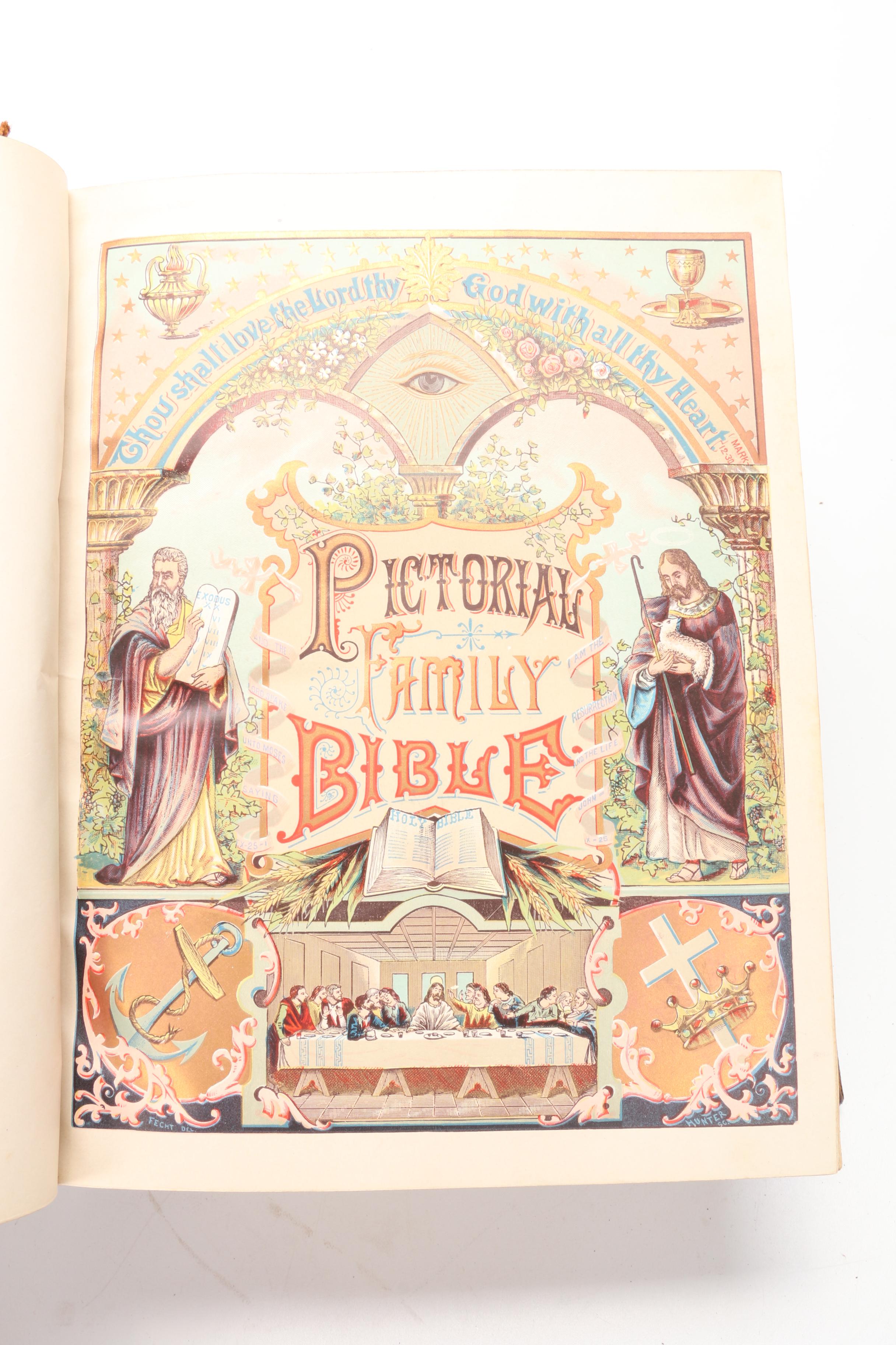 Pictorial King James Family Bible, 1892
