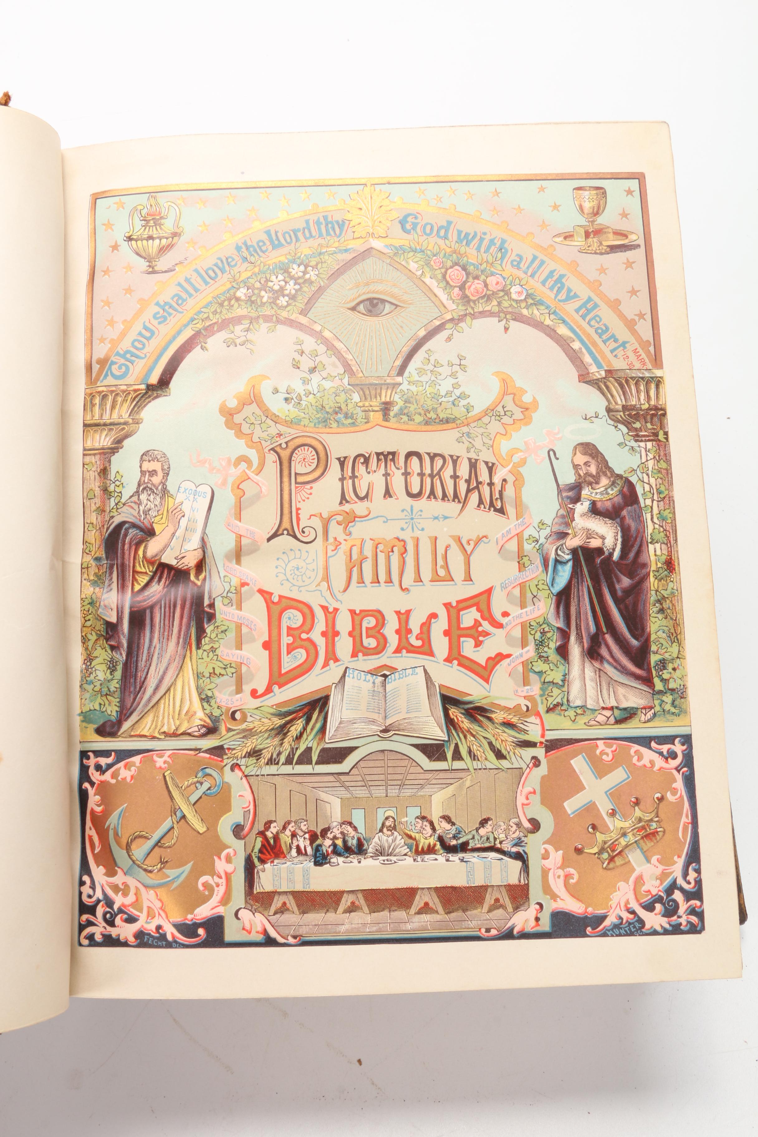 Pictorial King James Family Bible, 1892