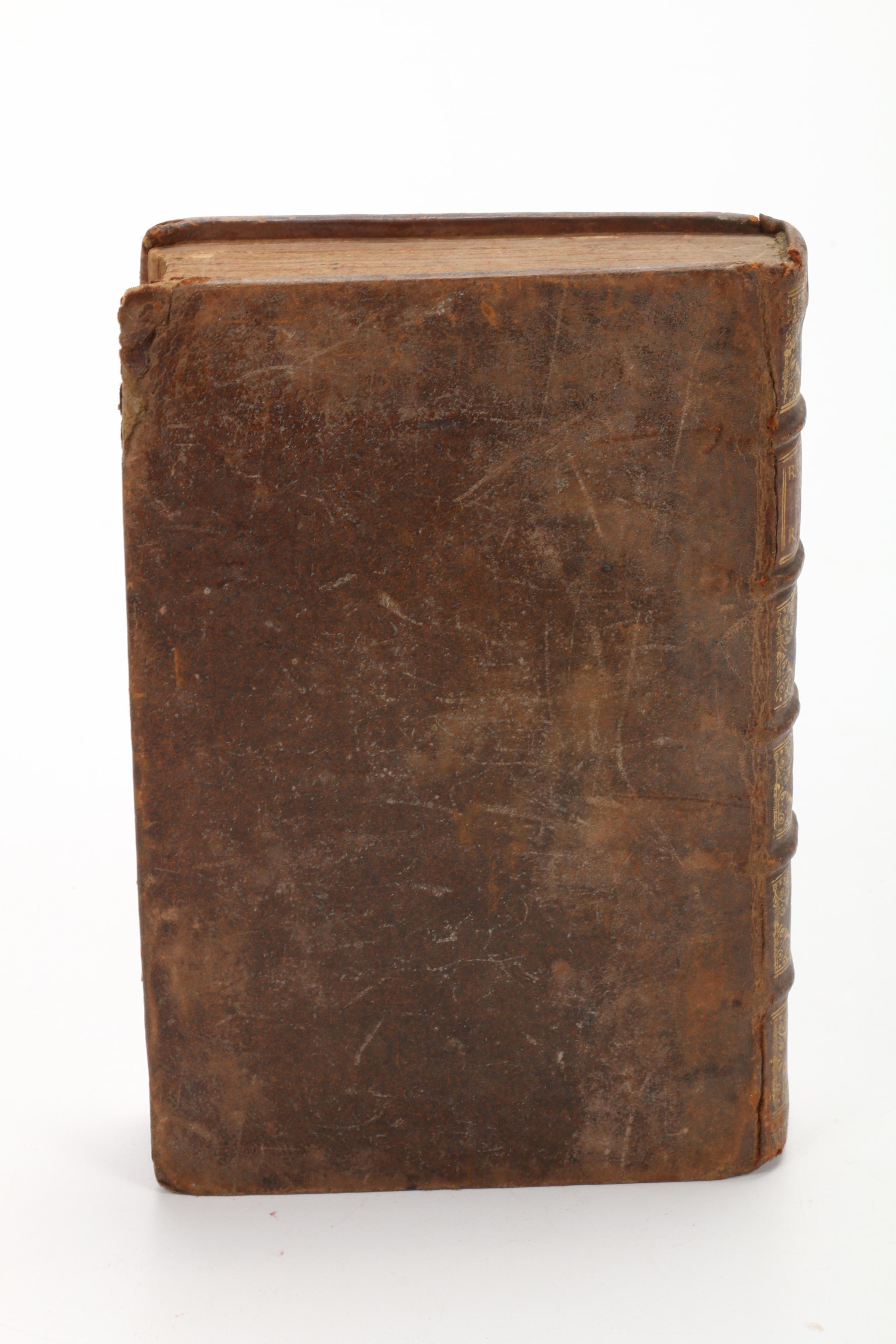 1719 French Book "Reponse Aux Accusations de Mr. J.A. Dubourdieu" by P. Rival