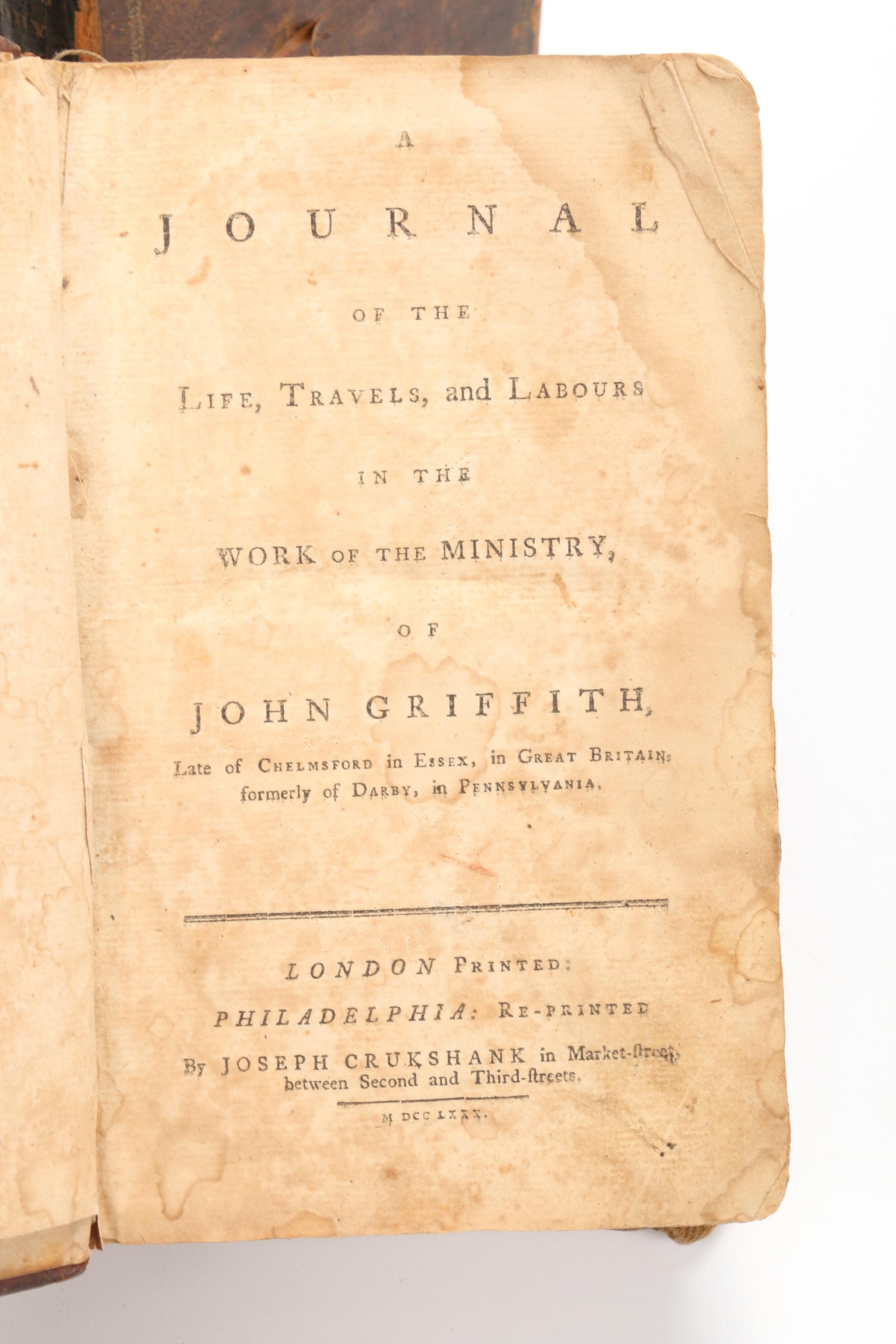 Late 18th Century- Early 19th Century Books