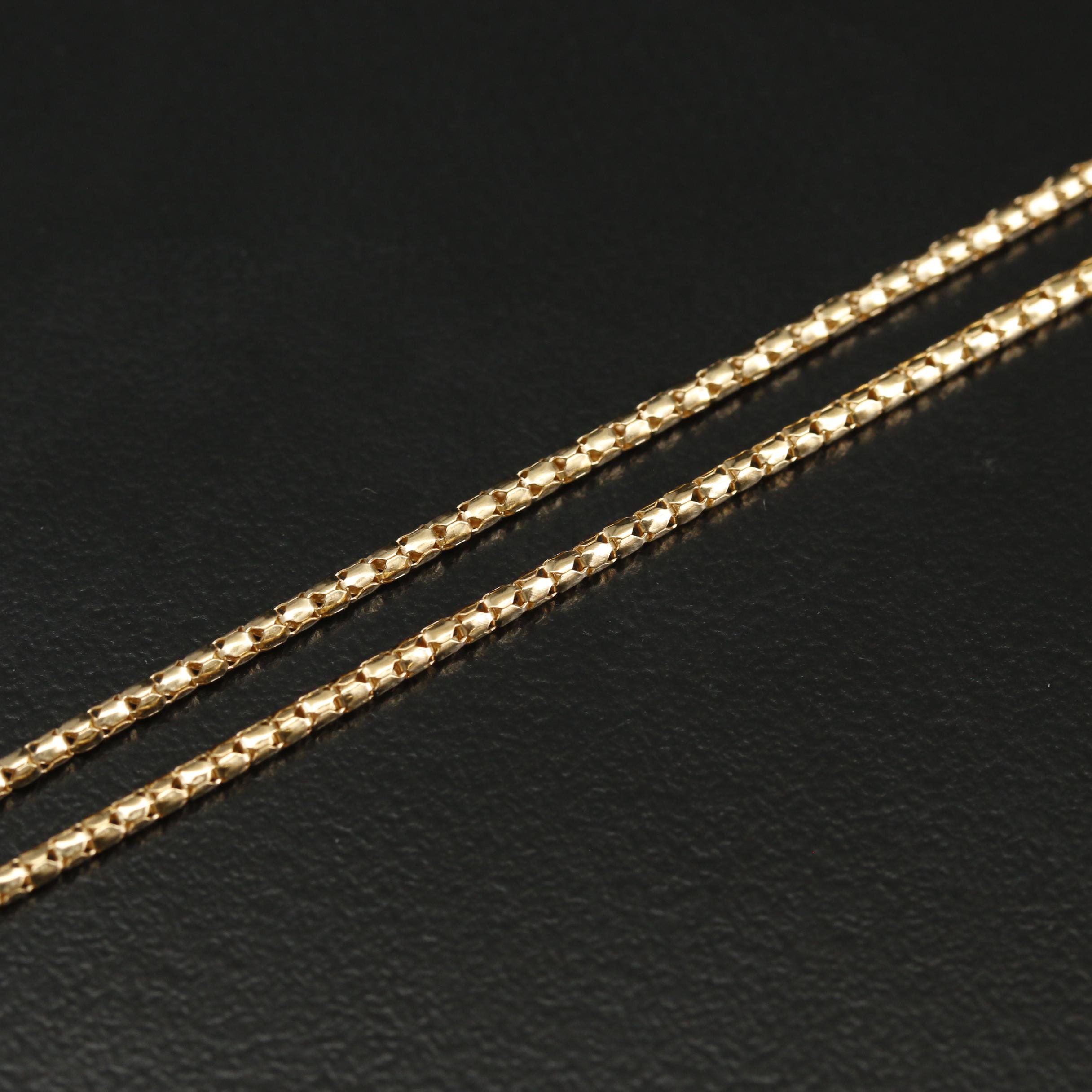 Egyptian 18K Gold Scarab Pendant Necklace