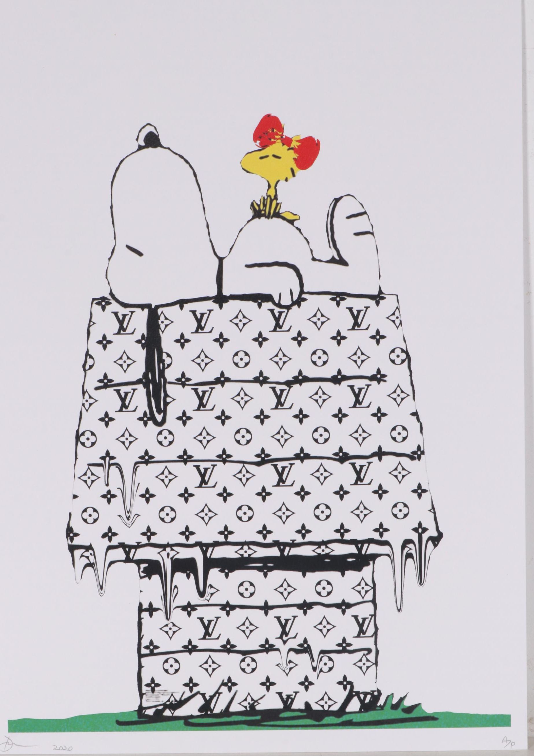 Death NYC Snoopy Resting on House Graphic Prints, 2020
