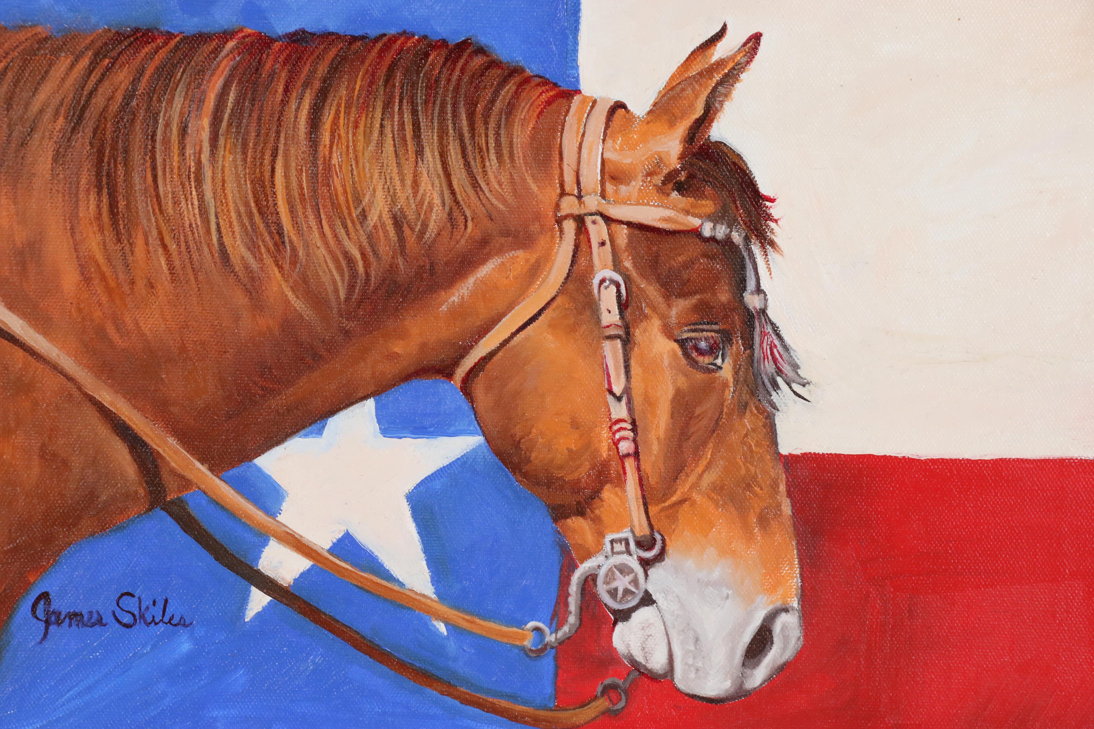 James Skiles Oil Painting "Extra Smooth", 21st Century