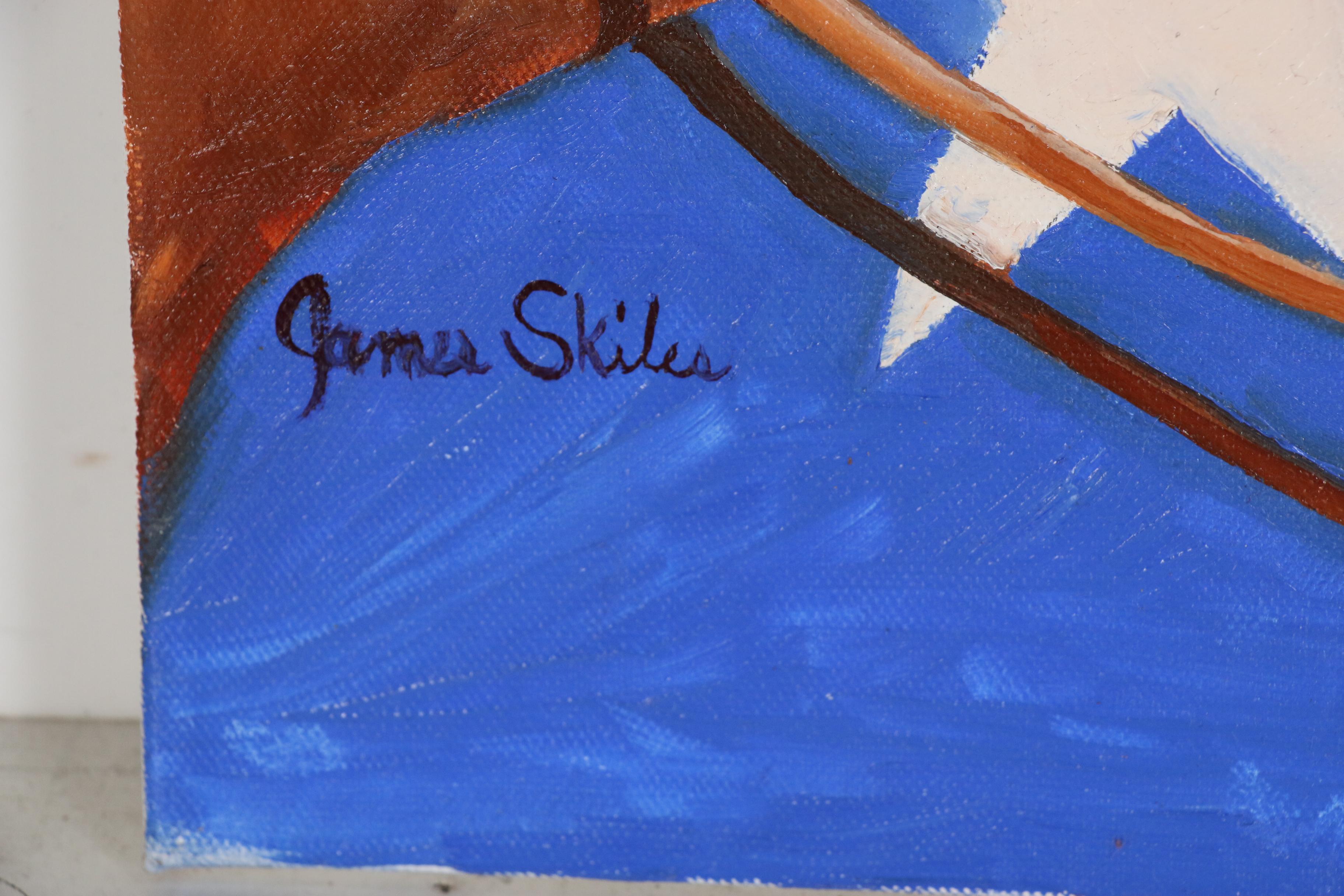 James Skiles Oil Painting "Extra Smooth", 21st Century