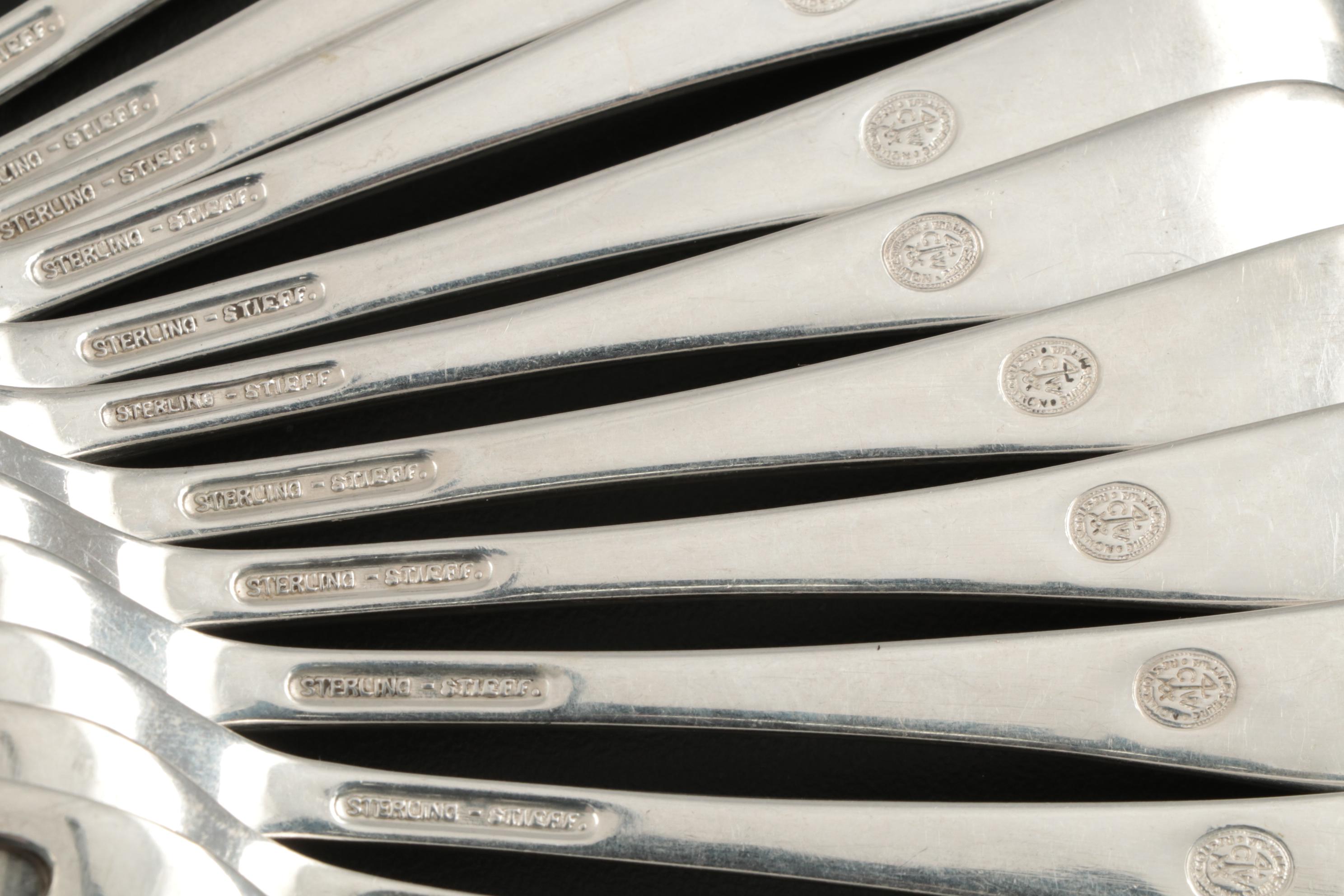 Stieff "Williamsburg Queen Anne" Sterling Silver Flatware