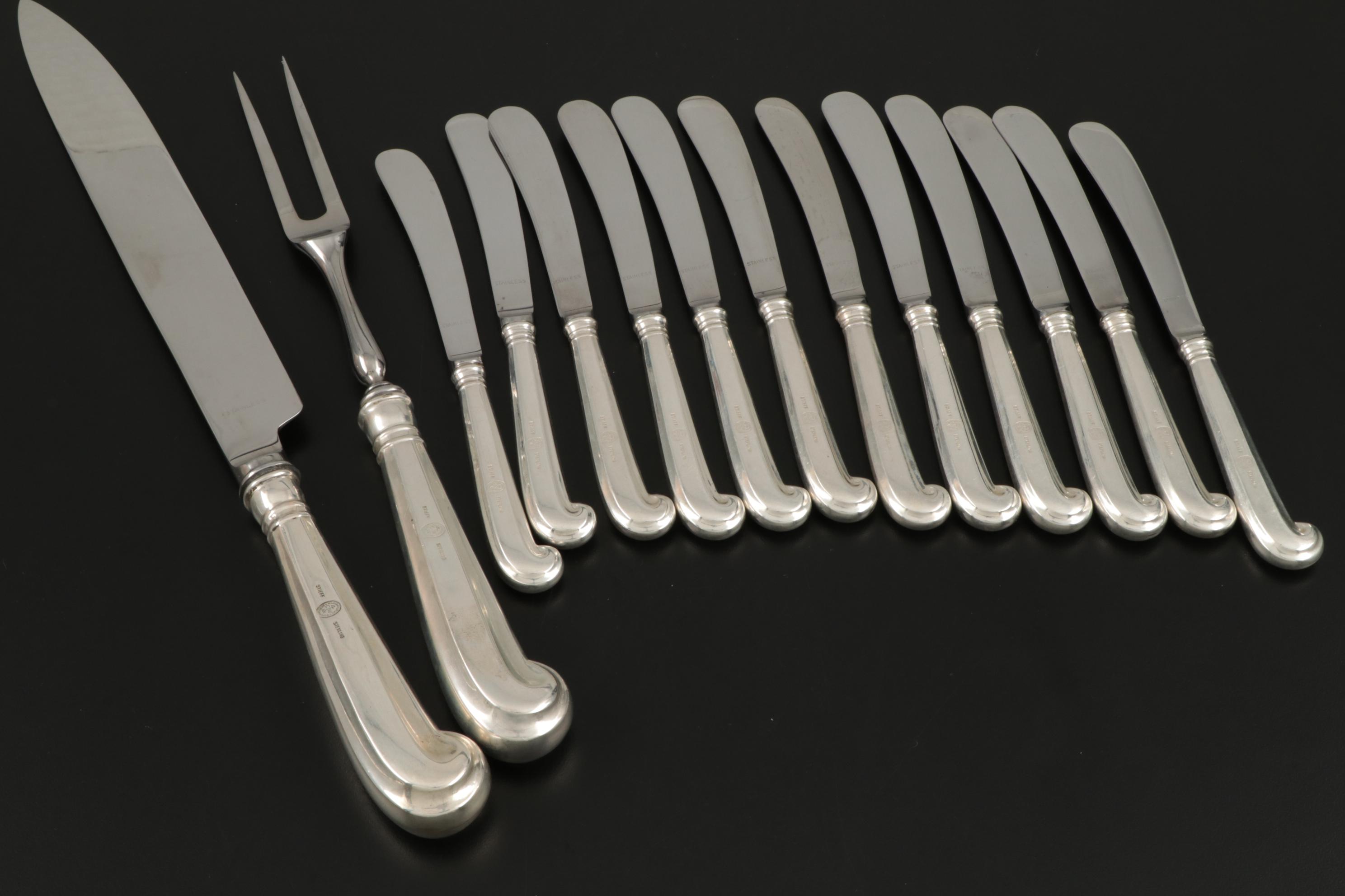 Stieff "Williamsburg Queen Anne" Sterling Silver Flatware