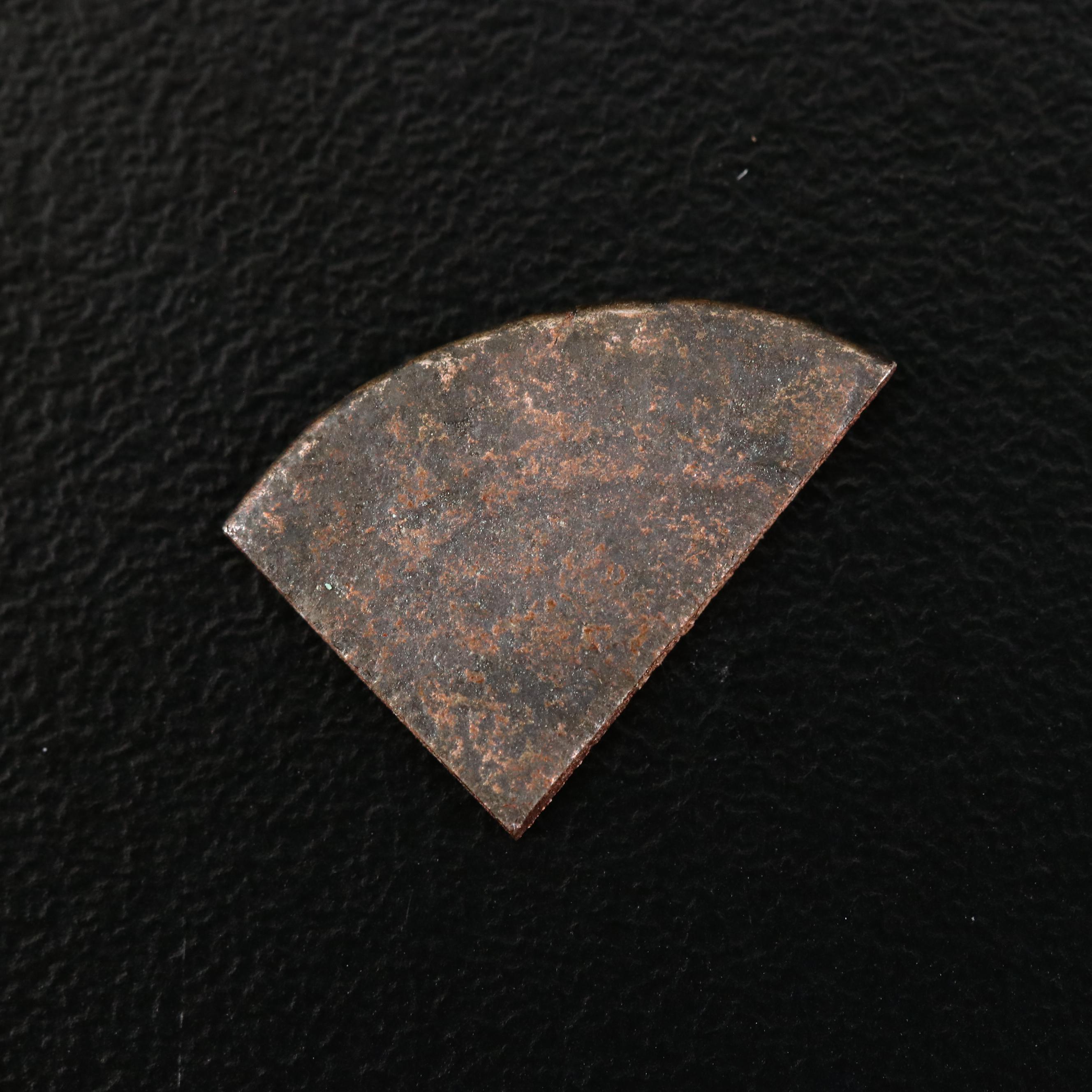 New World Pirate Era Spanish Bronze "Two Bits" Cob Nummis Coin