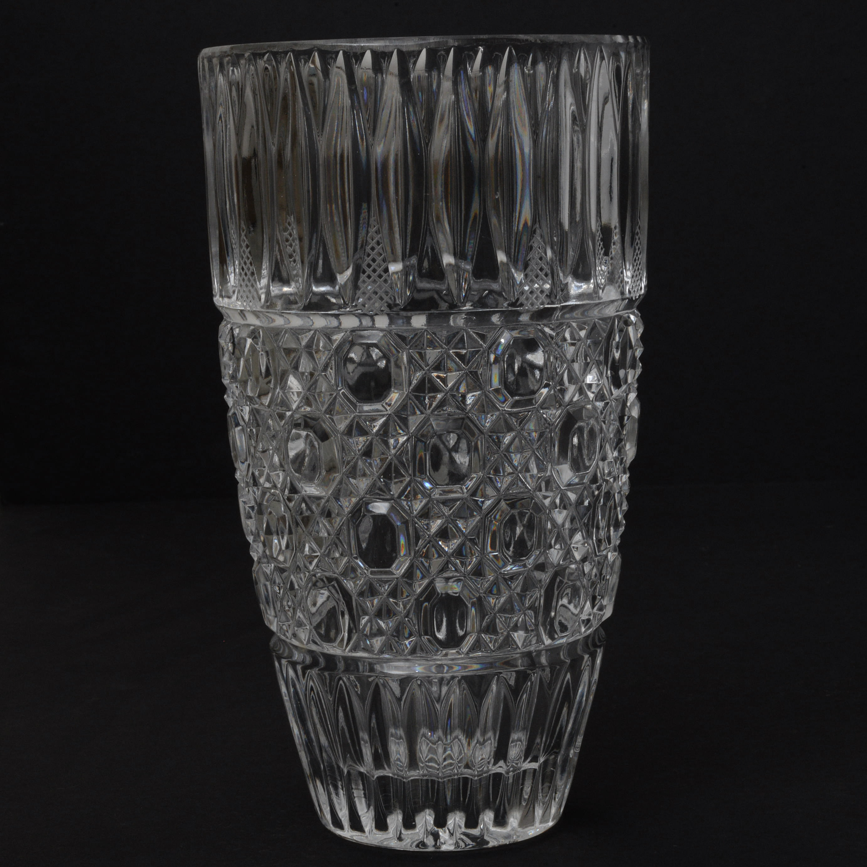 Ralph Lauren "Glen Plaid" Crystal Vase and Other Vase