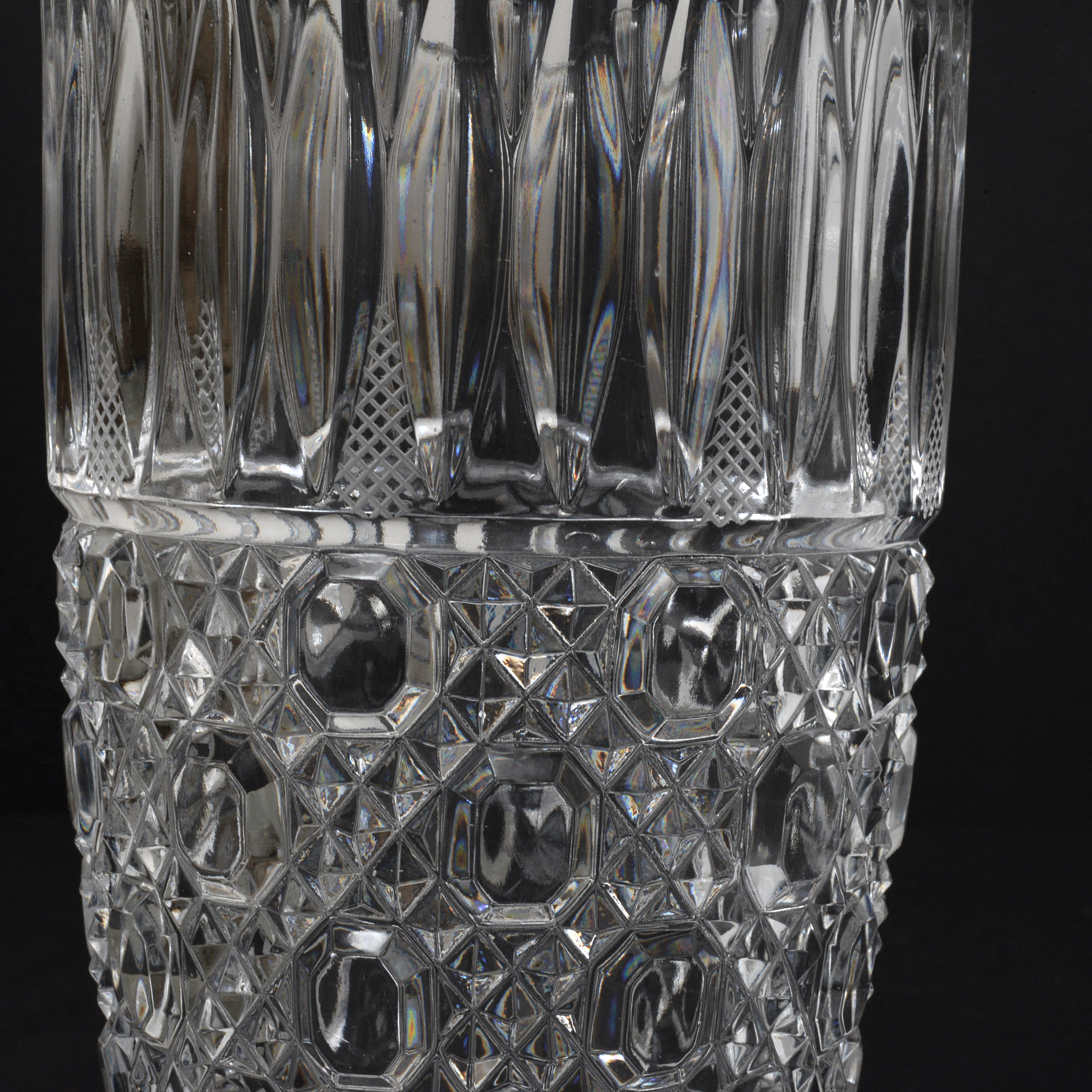 Ralph Lauren "Glen Plaid" Crystal Vase and Other Vase