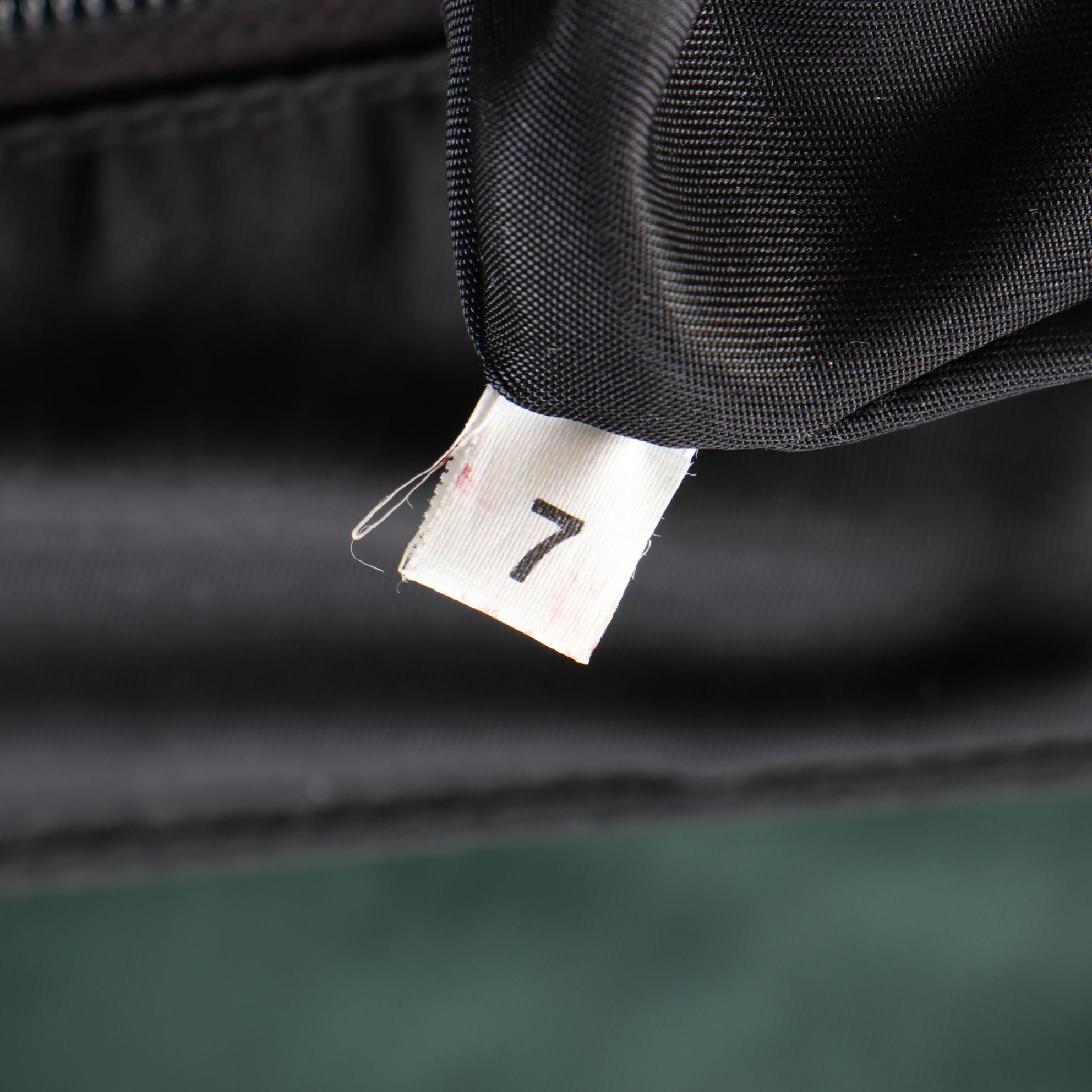 Prada Borsa Tessuto Nylon Tote Bag in Green/Black