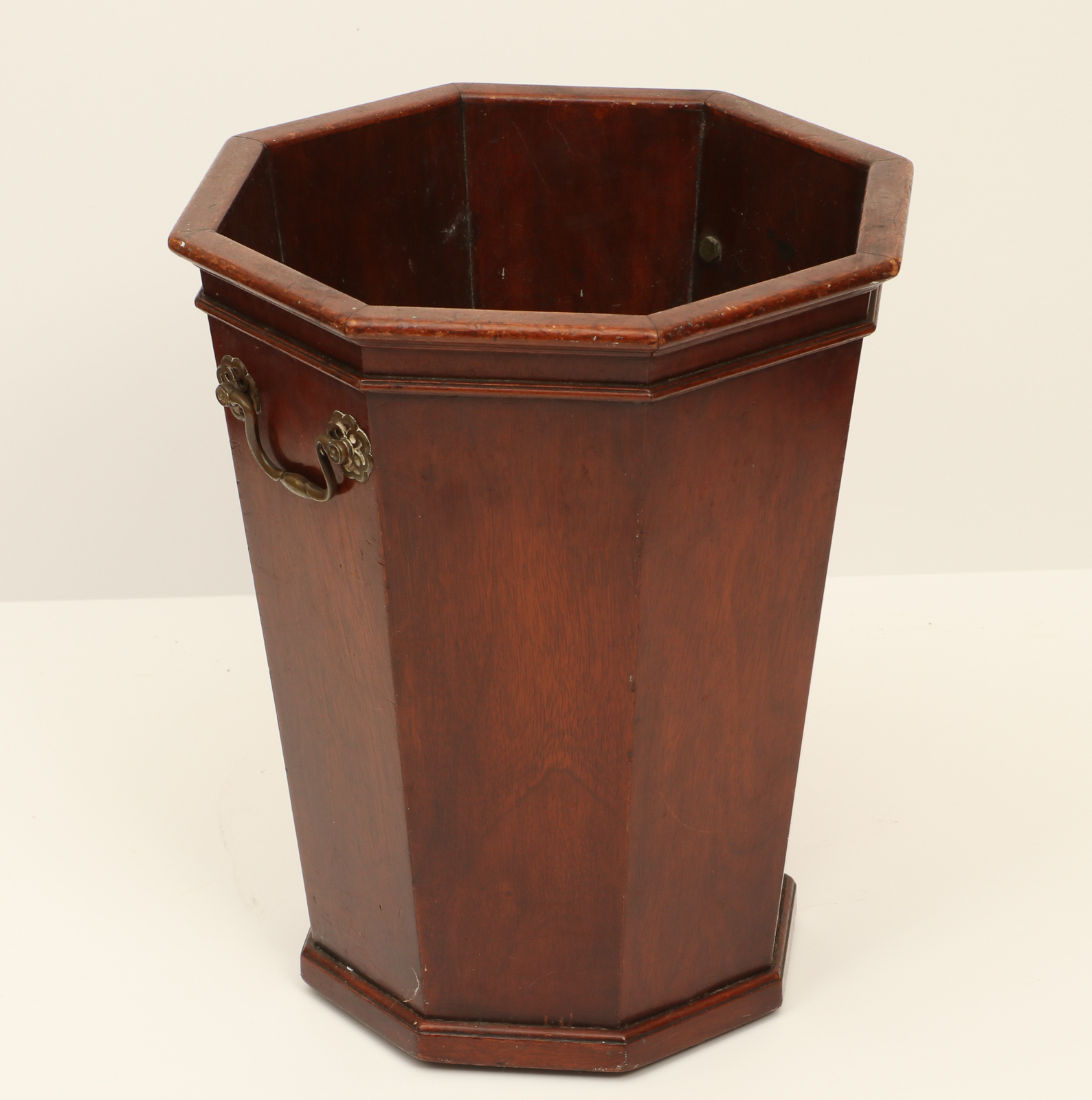 Danersk Furniture Octagonal Wood Waste Basket