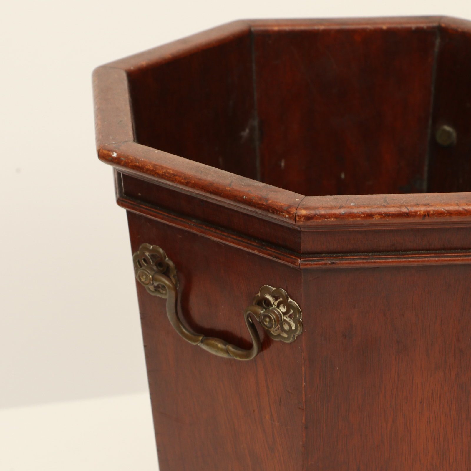 Danersk Furniture Octagonal Wood Waste Basket