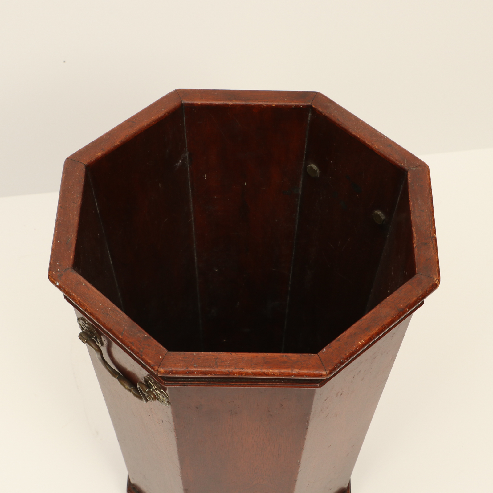 Danersk Furniture Octagonal Wood Waste Basket