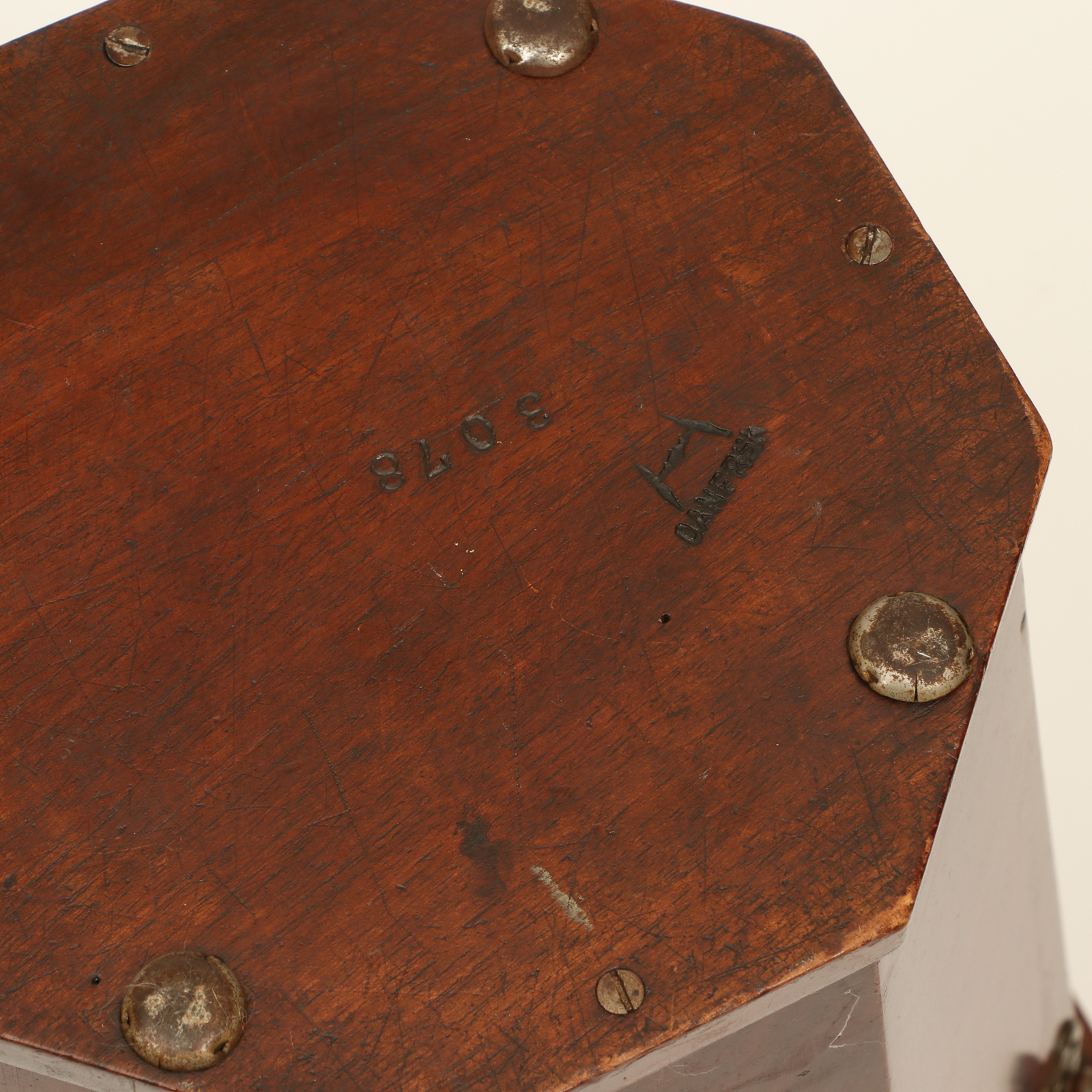 Danersk Furniture Octagonal Wood Waste Basket