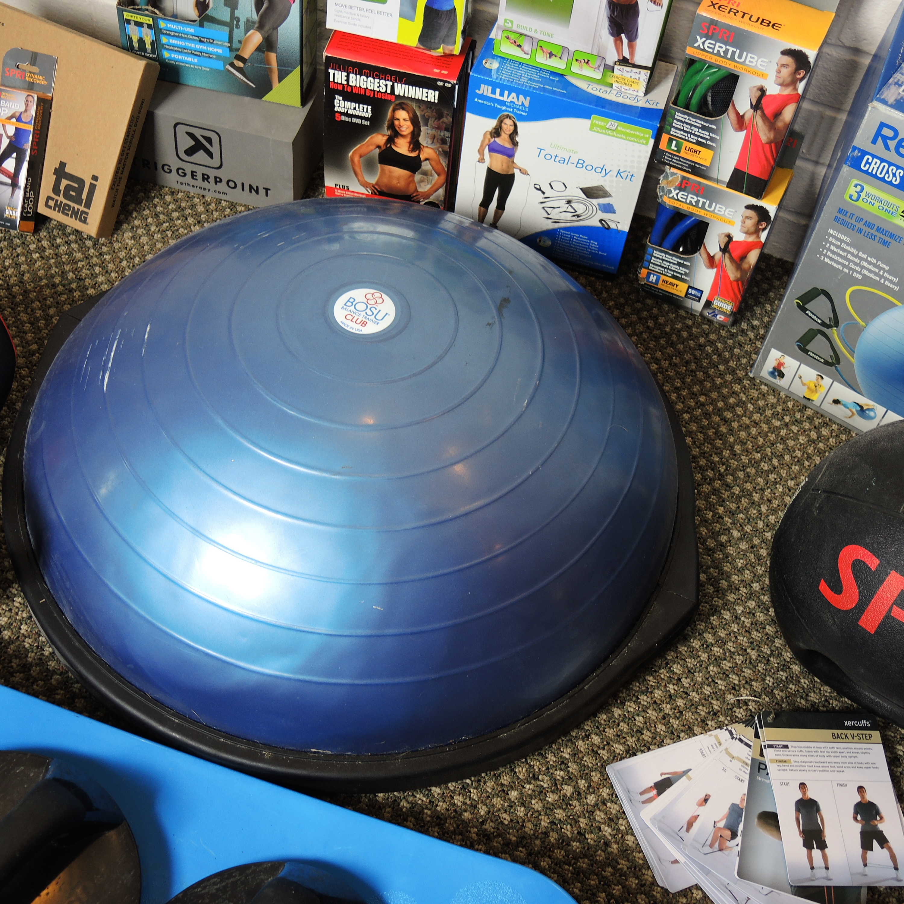 Bosu Ball Balance Trainer, Spri Xertube, and Other Fitness Equipment