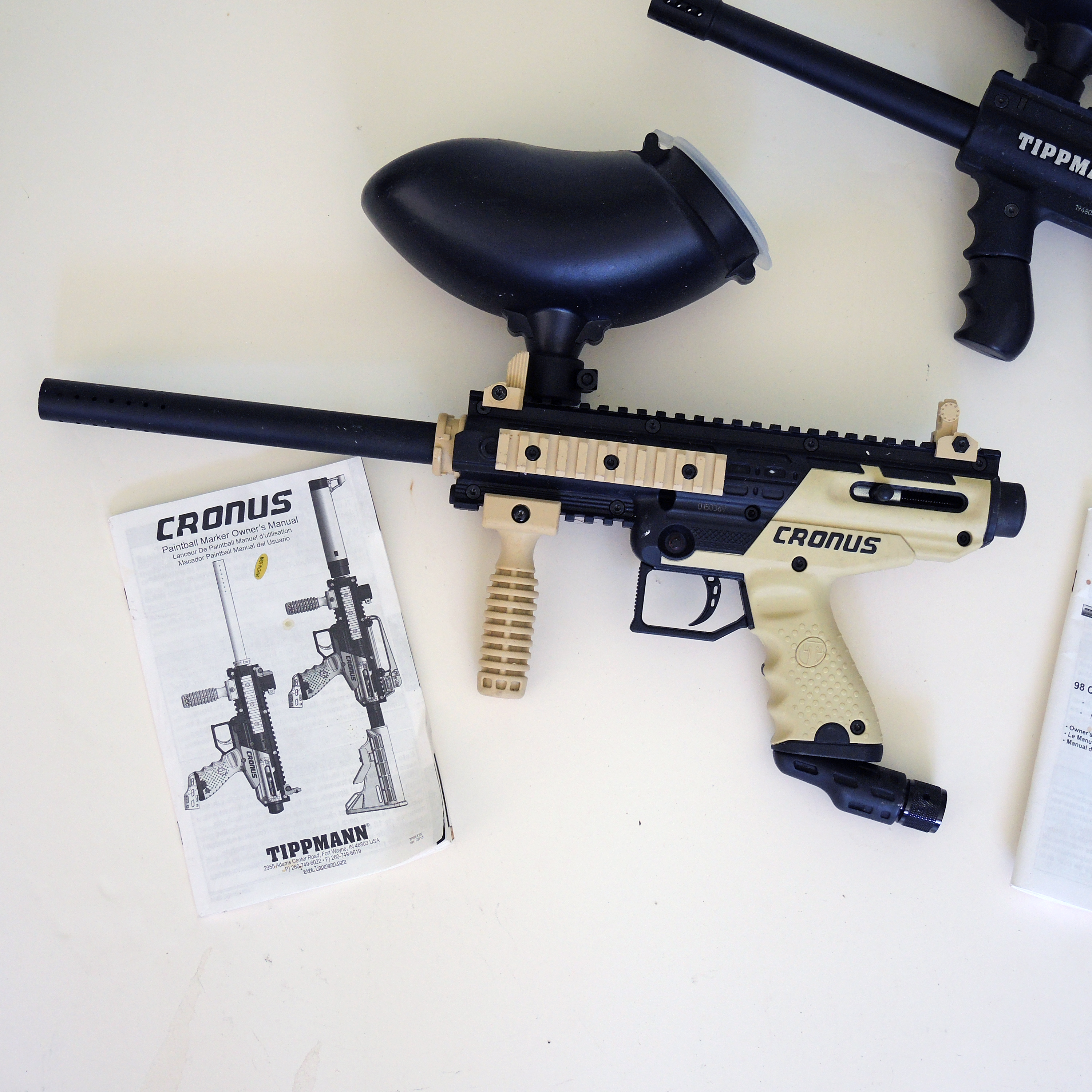 Cronus Paintball Gun, Tippman Paintball Gun, and Accessories