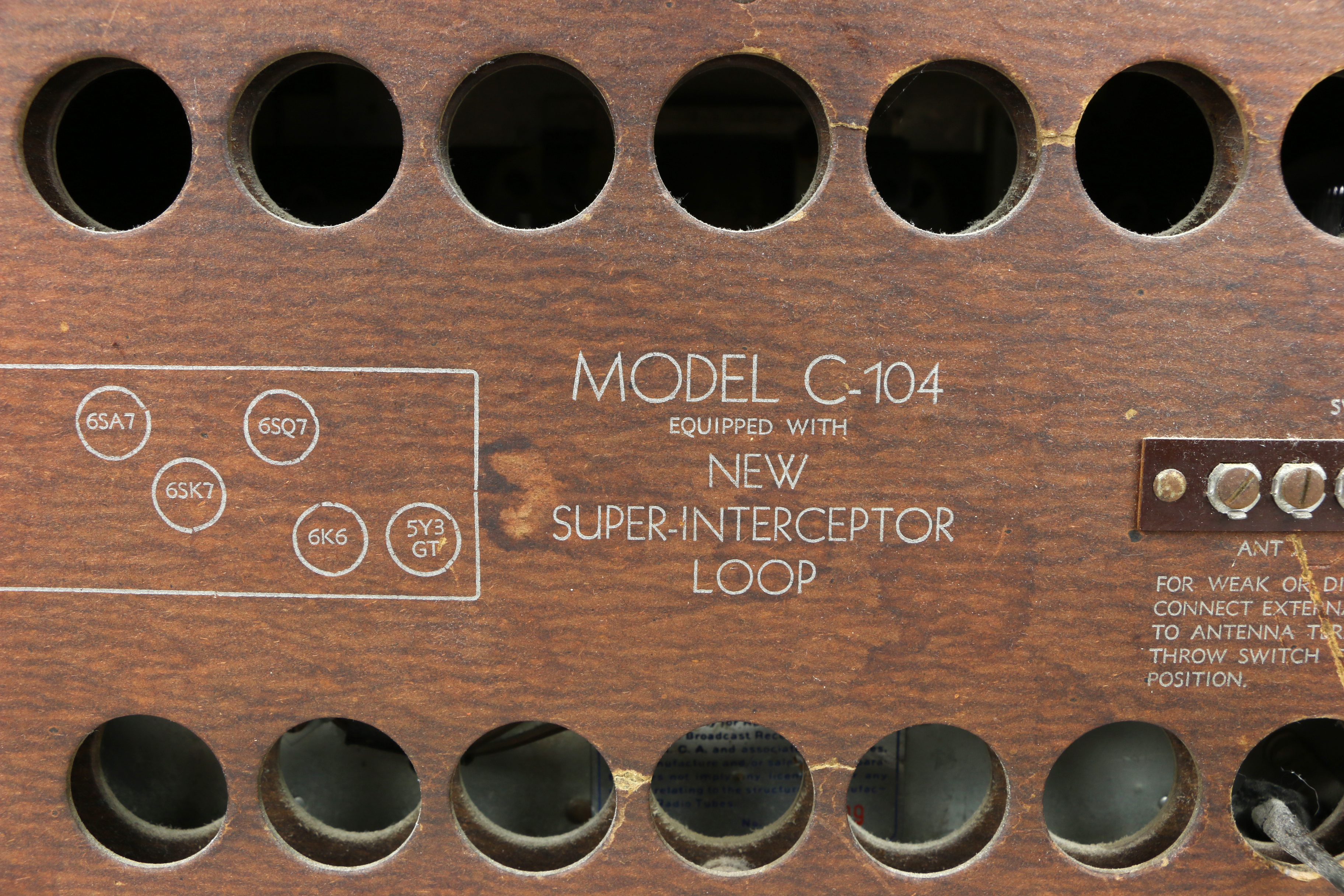 Warwick "Clarion C-104" Radio, circa 1946