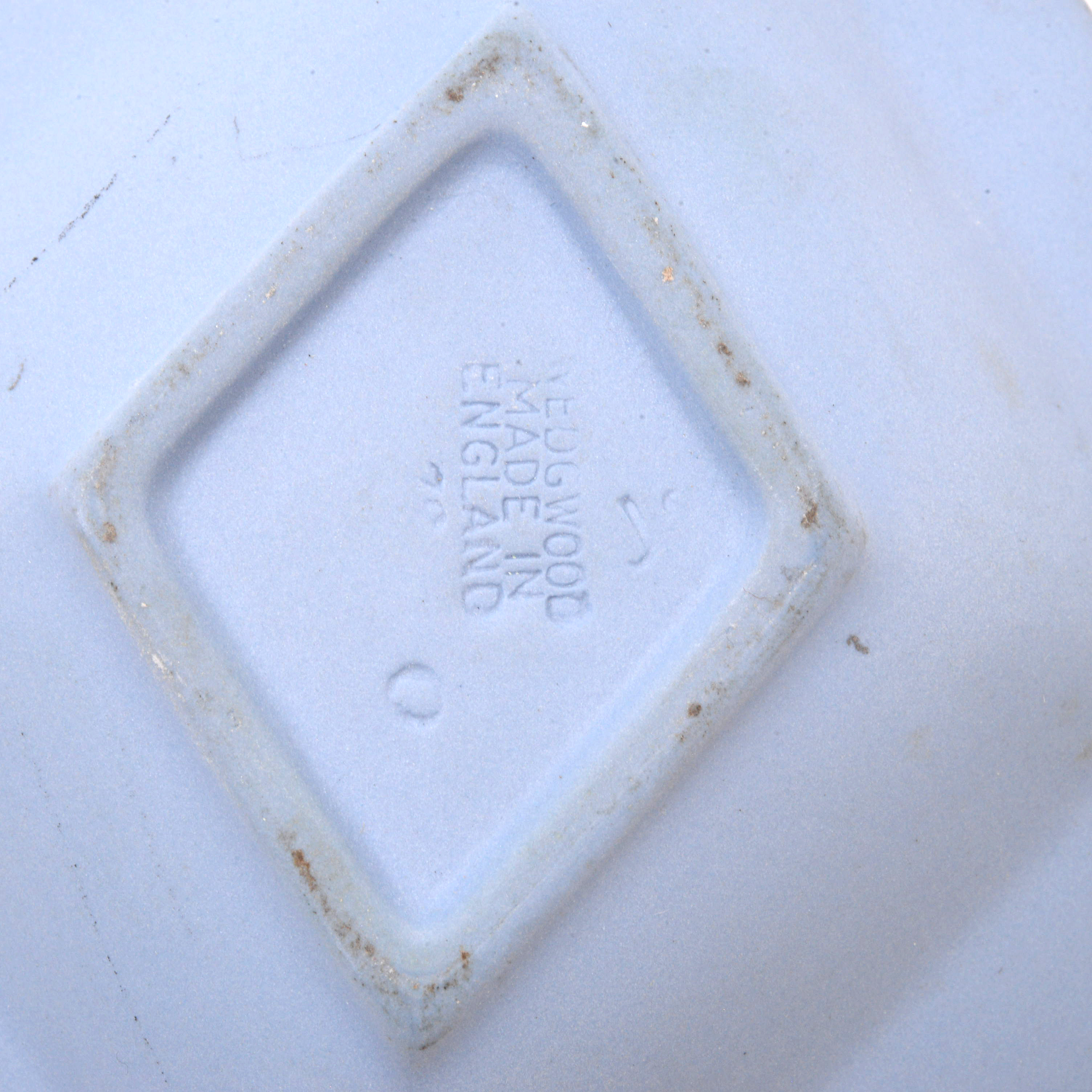 Wedgwood Blue Jasperware Trinket Boxes and Tray, Mid-20th Century