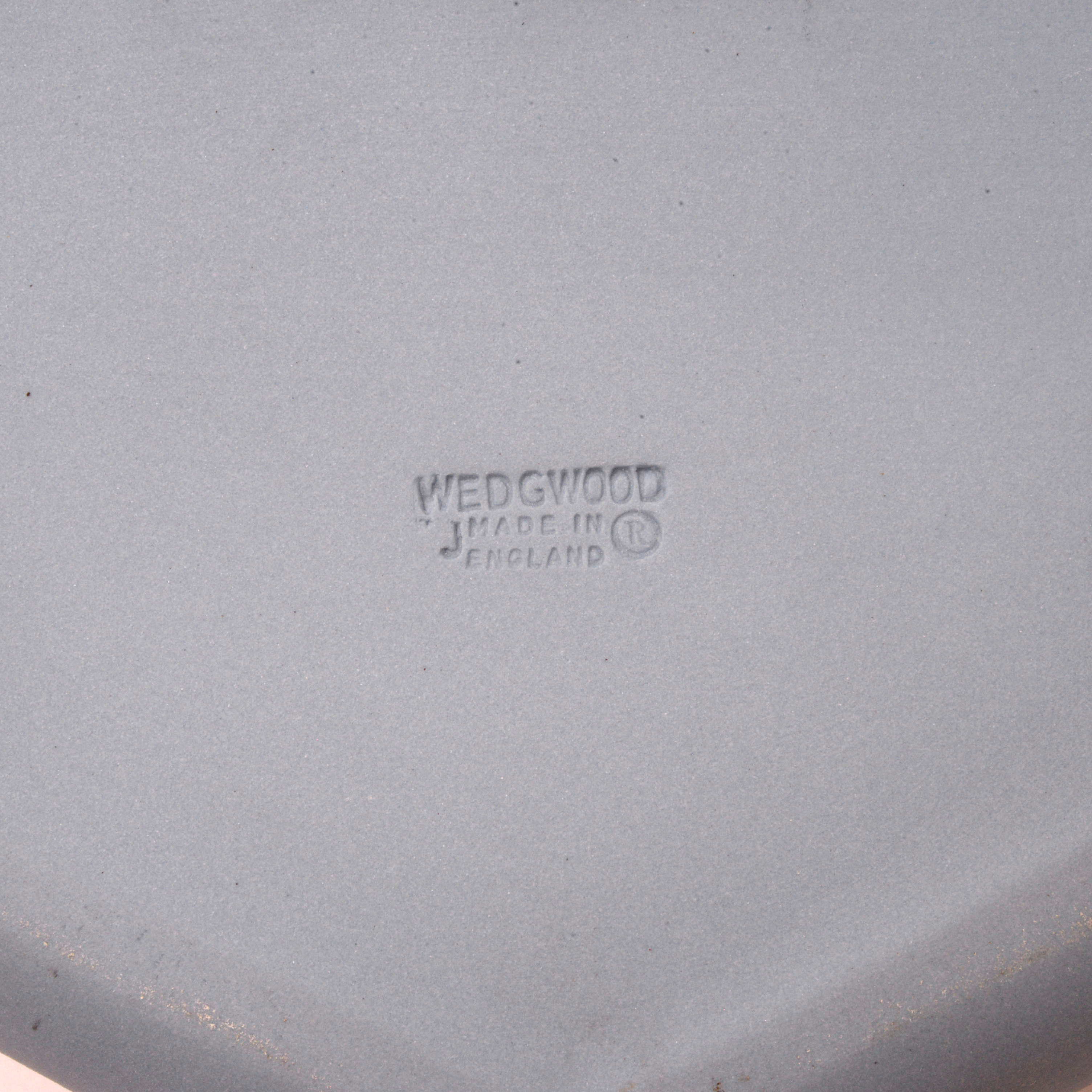 Wedgwood Blue Jasperware Trinket Boxes and Tray, Mid-20th Century