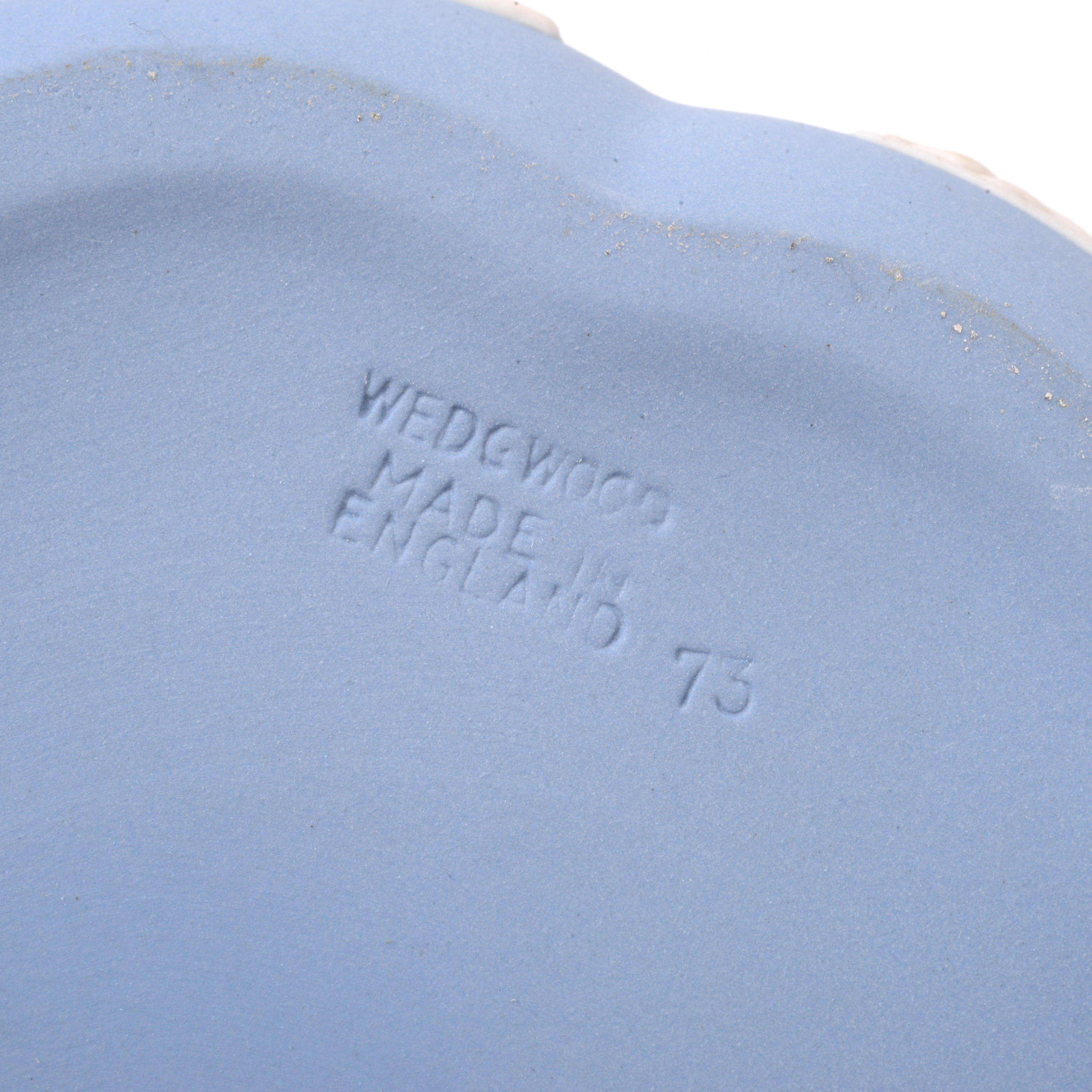 Wedgwood Blue Jasperware Trinket Boxes and Tray, Mid-20th Century