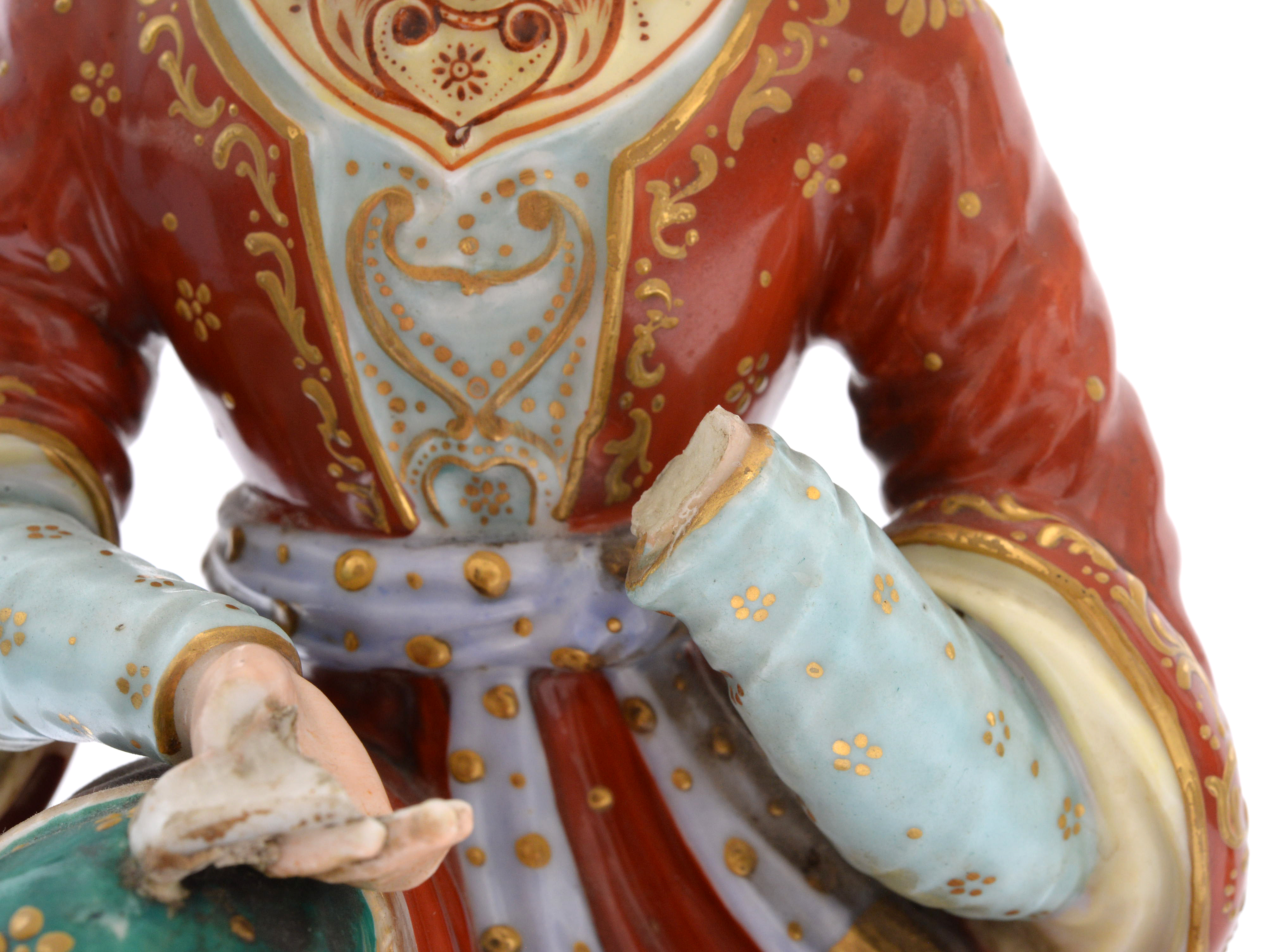 Persian Scheherazade's Arabian Nights Theme Porcelain Figural Lamps