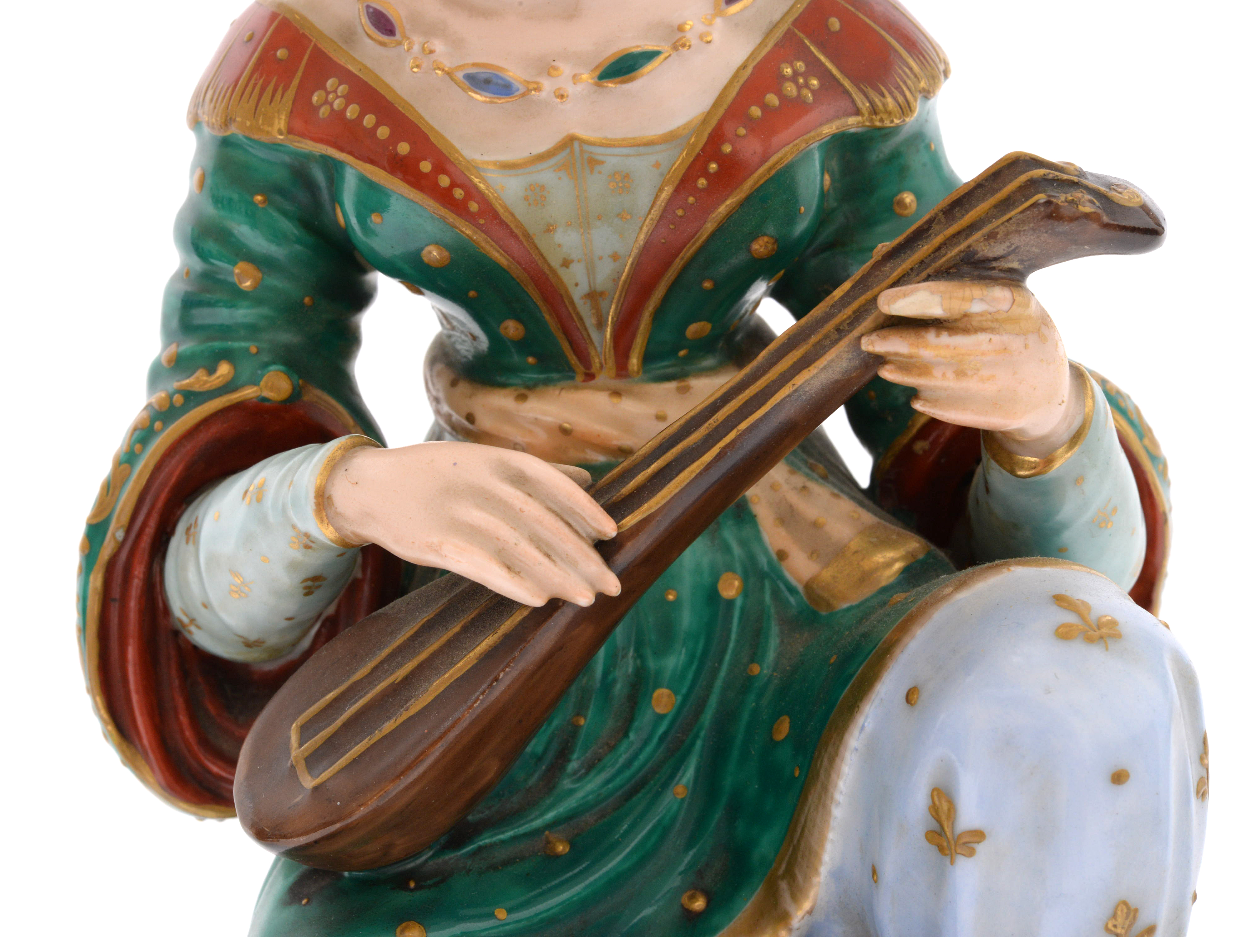 Persian Scheherazade's Arabian Nights Theme Porcelain Figural Lamps