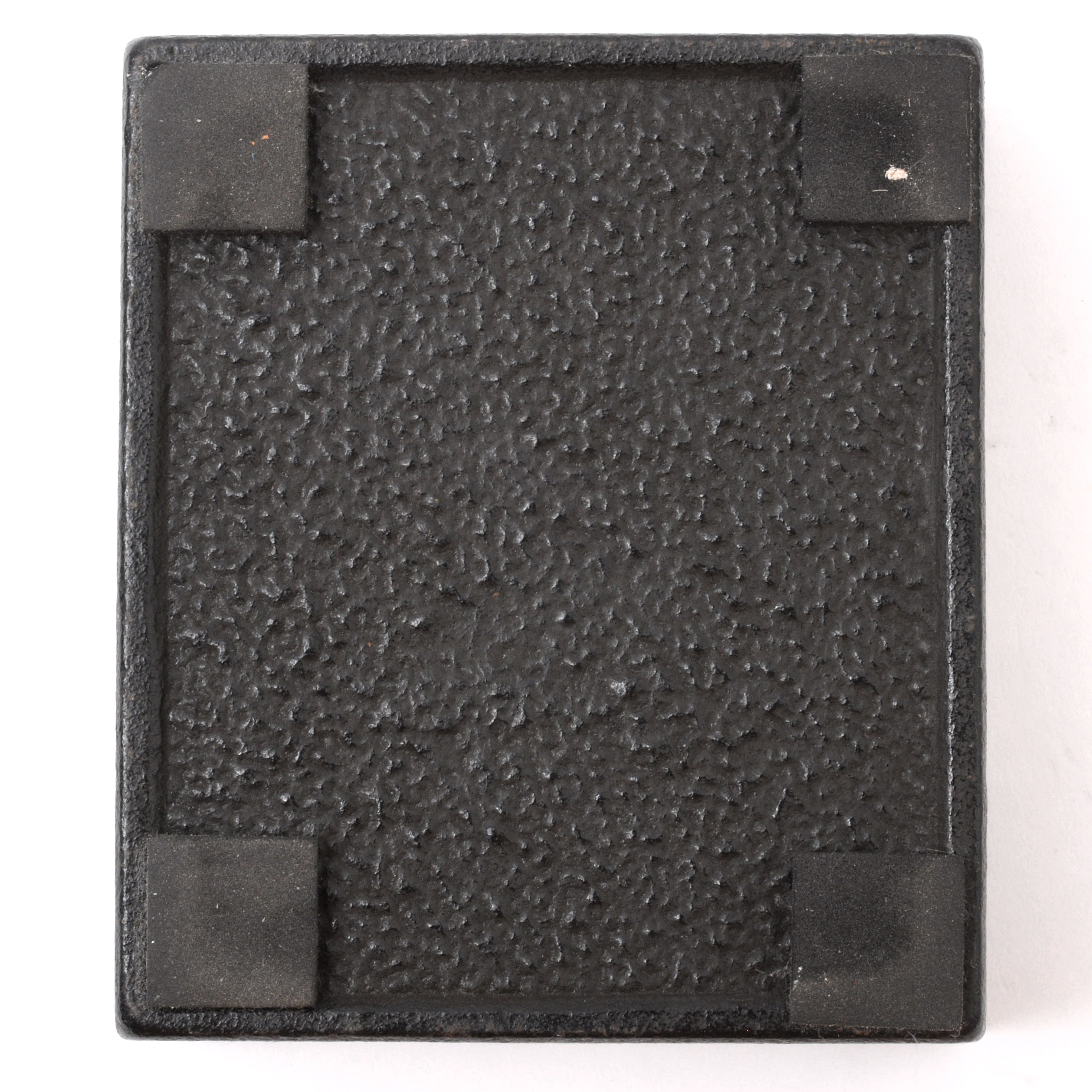 Cast Metal Trinket Box with Pine Cone Embossed Lid, 20th Century