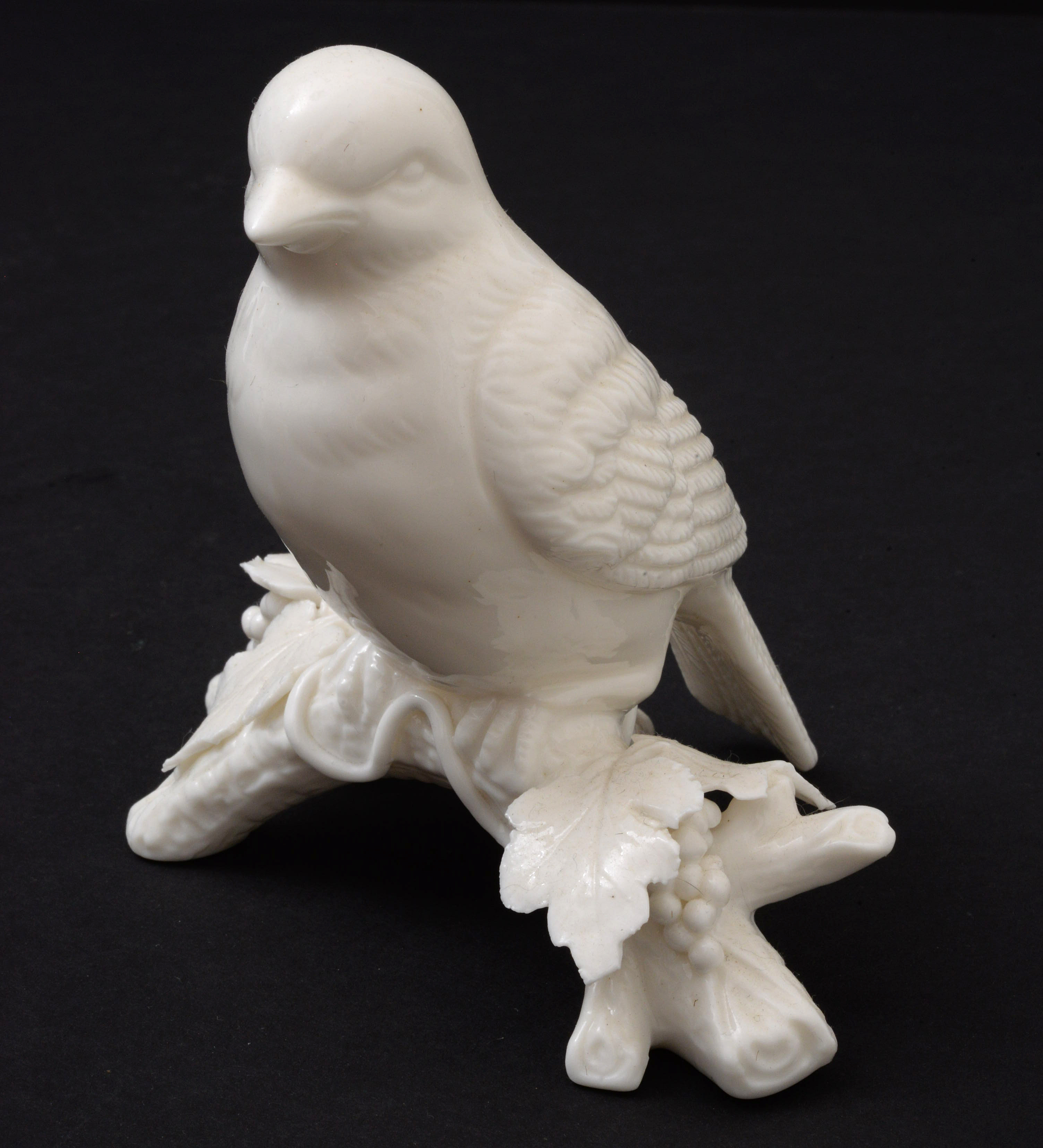 White Porcelain Bird Figurines on Branches