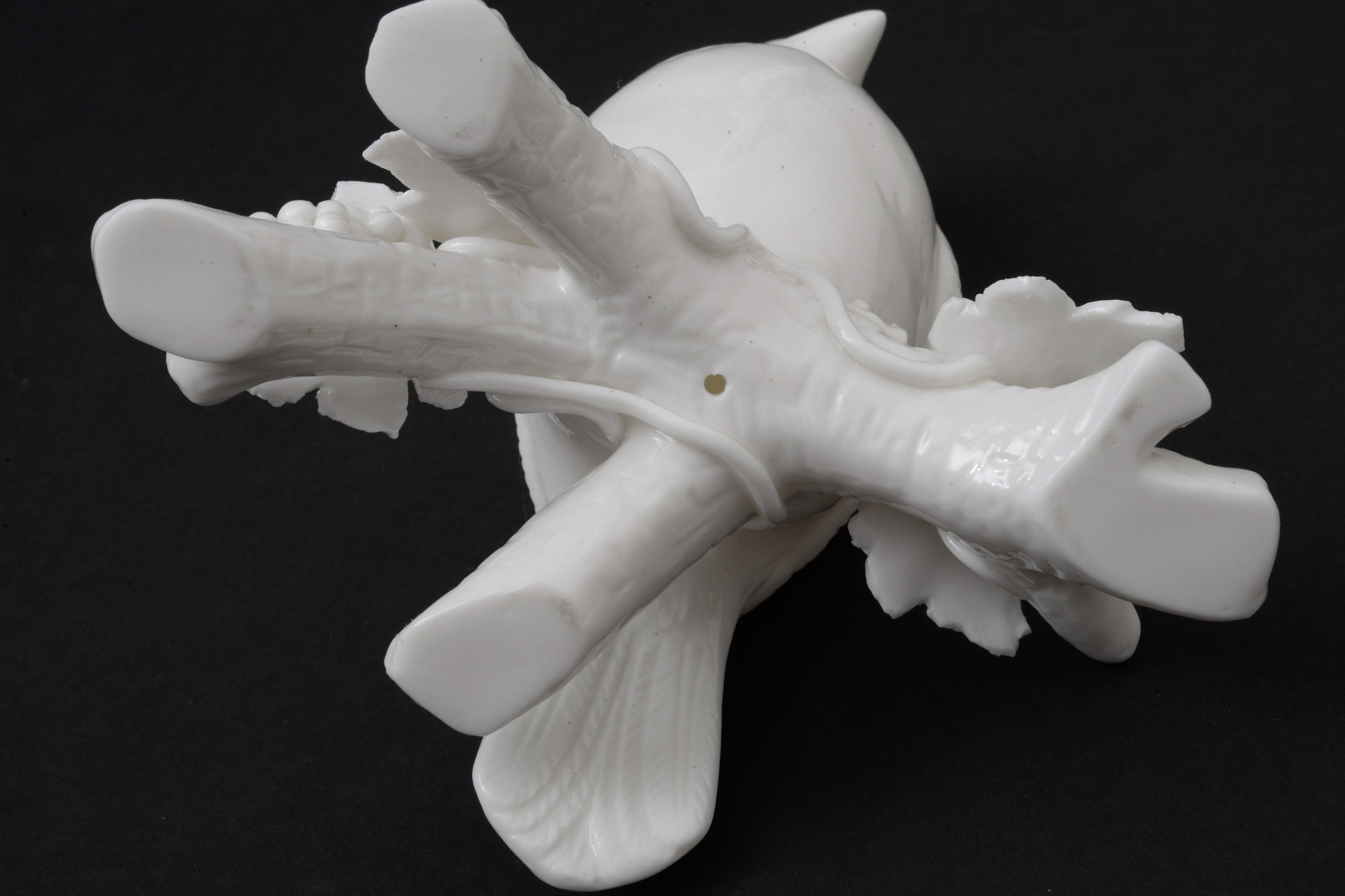 White Porcelain Bird Figurines on Branches