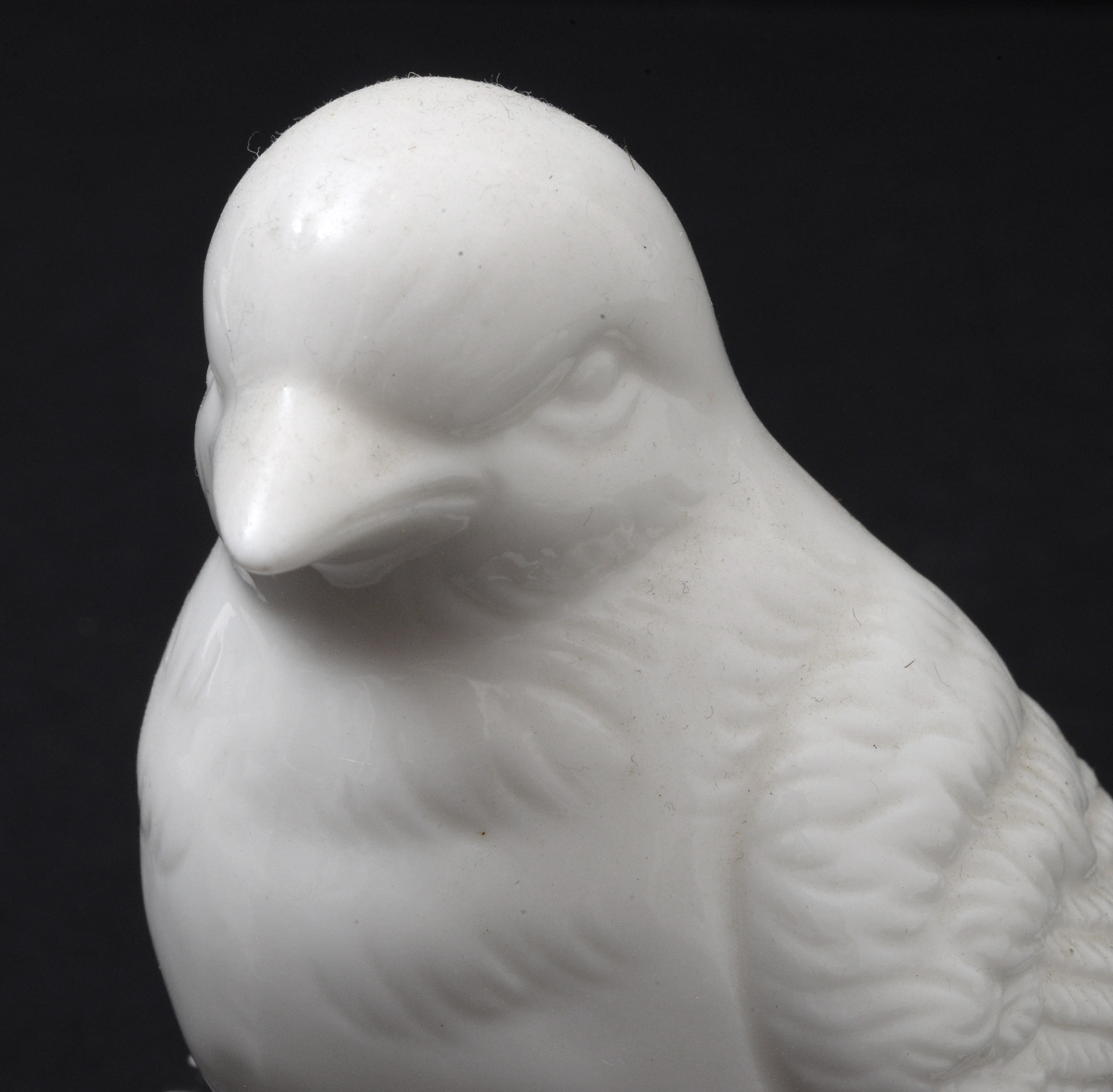 White Porcelain Bird Figurines on Branches
