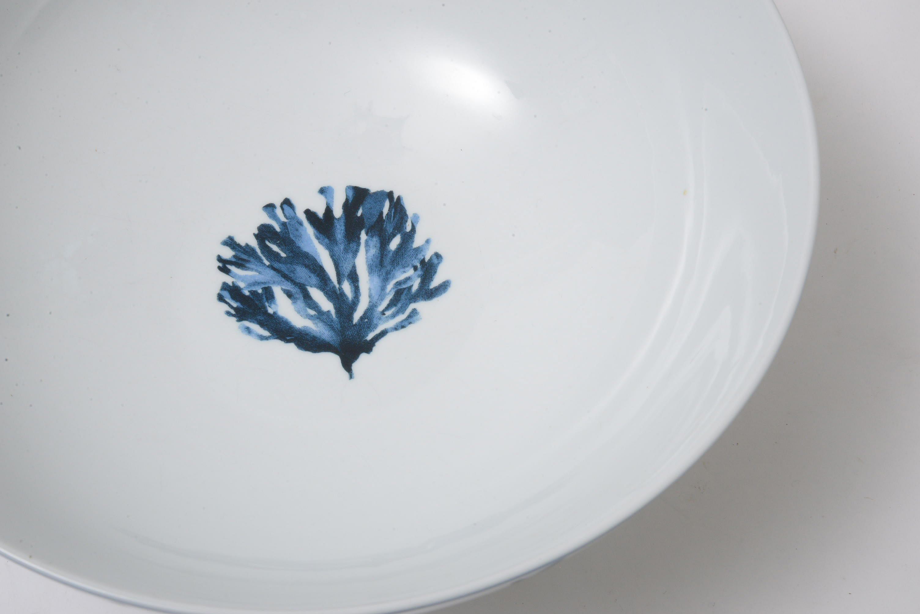 Z Gallerie "Blue Coral" Porcelain Serving Bowls and Porcelain Spoons