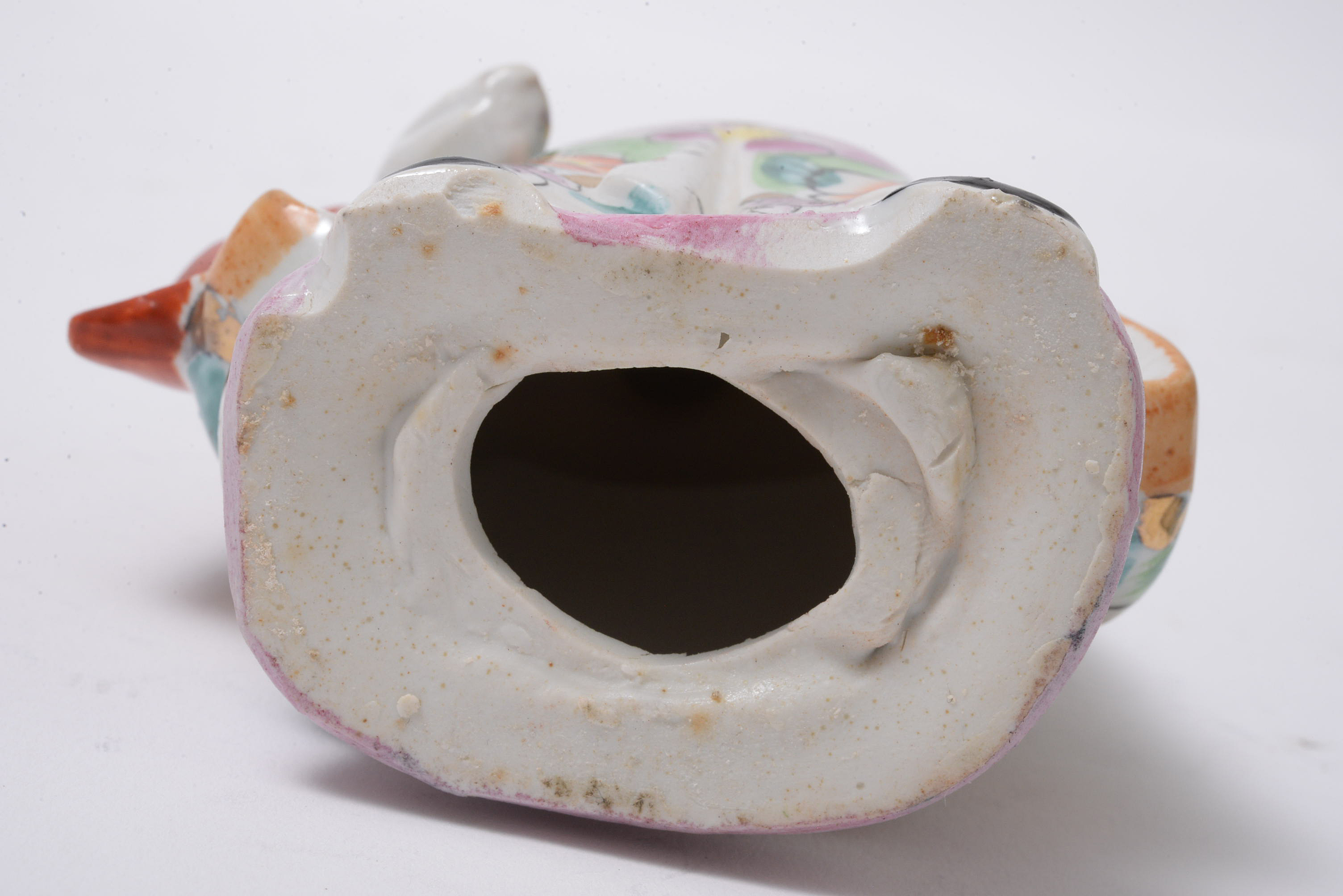 Chinese Painted Porcelain Sanxing Figurines, Late 20th Century