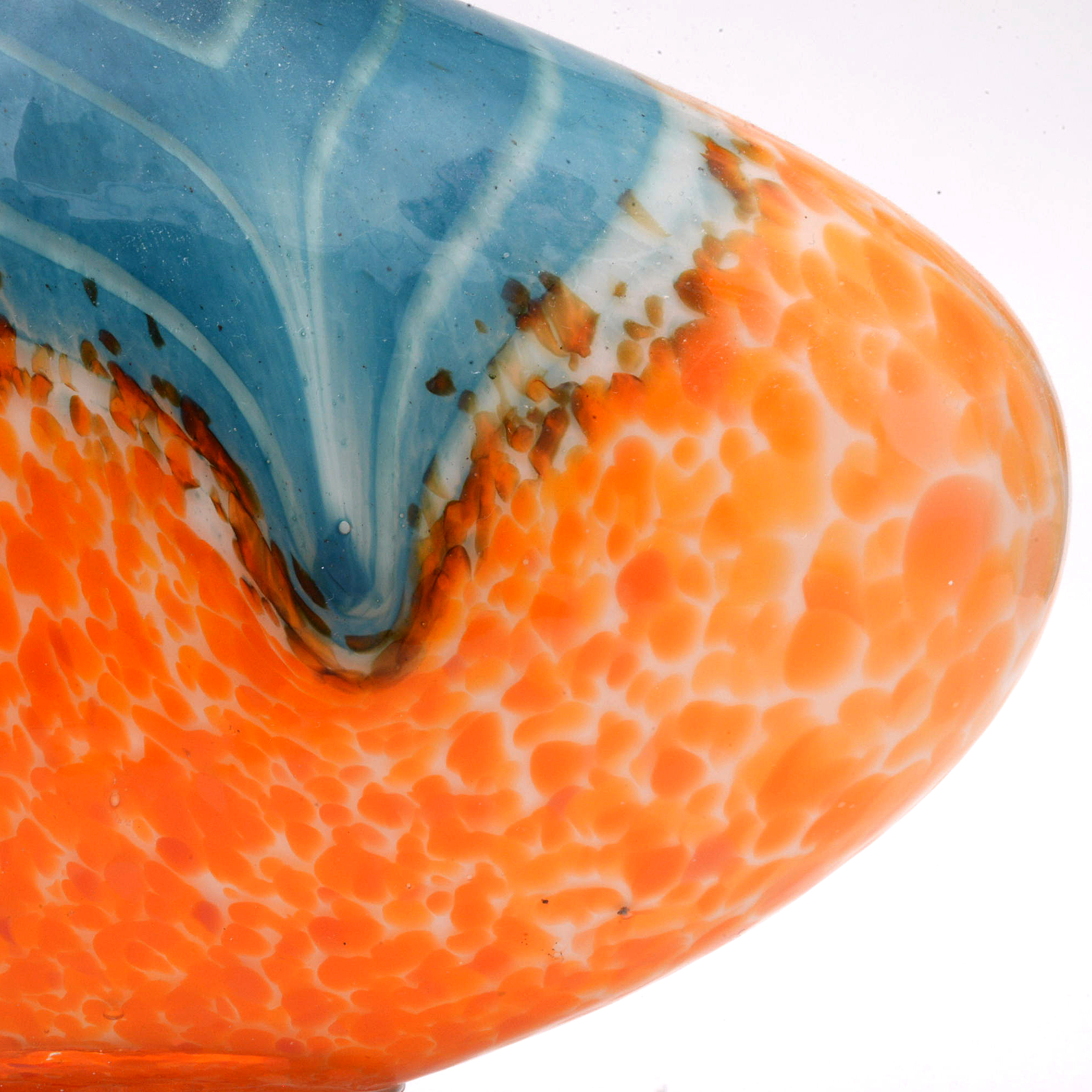 Multicolor Art Glass Decorative Bottle with Stopper