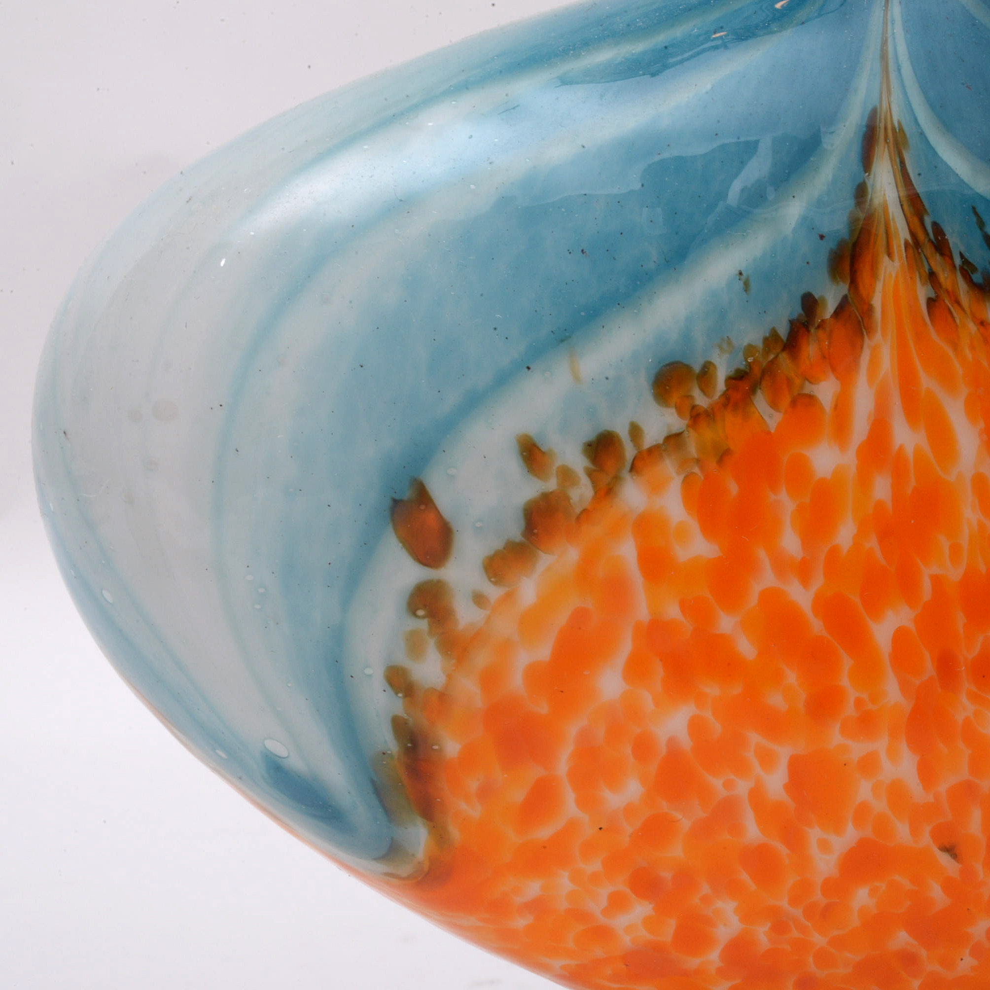 Multicolor Art Glass Decorative Bottle with Stopper