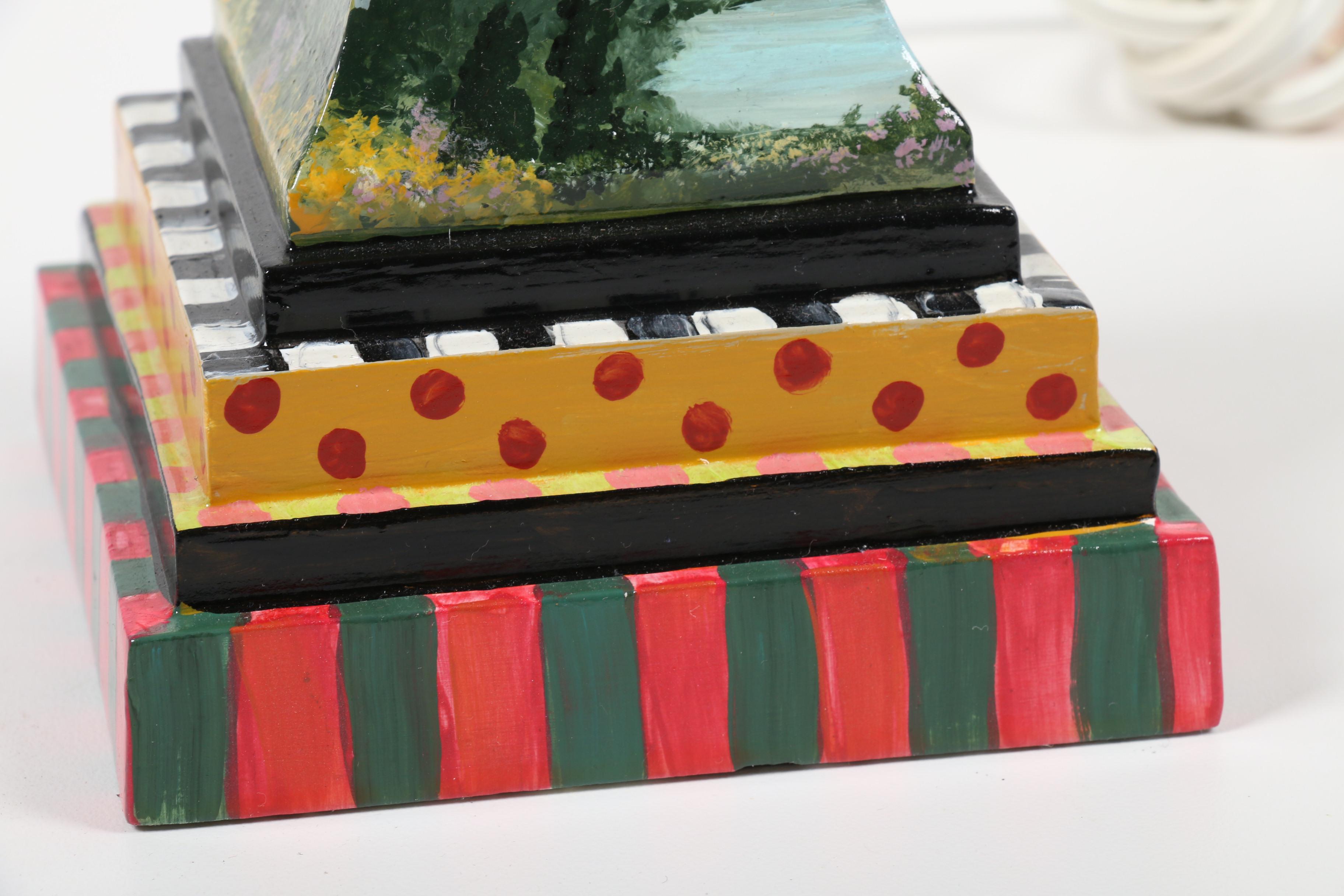 MacKenzie-Childs Style Table Lamps with Beaded Shades