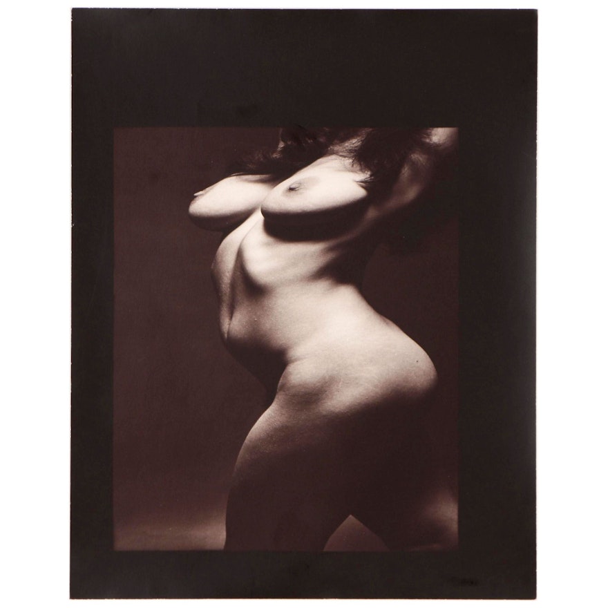 Don Jim Figural Silver Gelatin Photograph of Female Nude