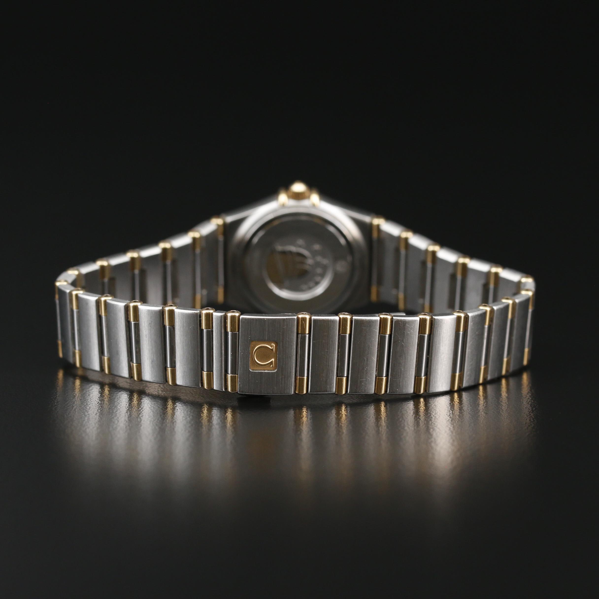 Omega "Constellation" Stainless Steel and 18K Quartz Watch