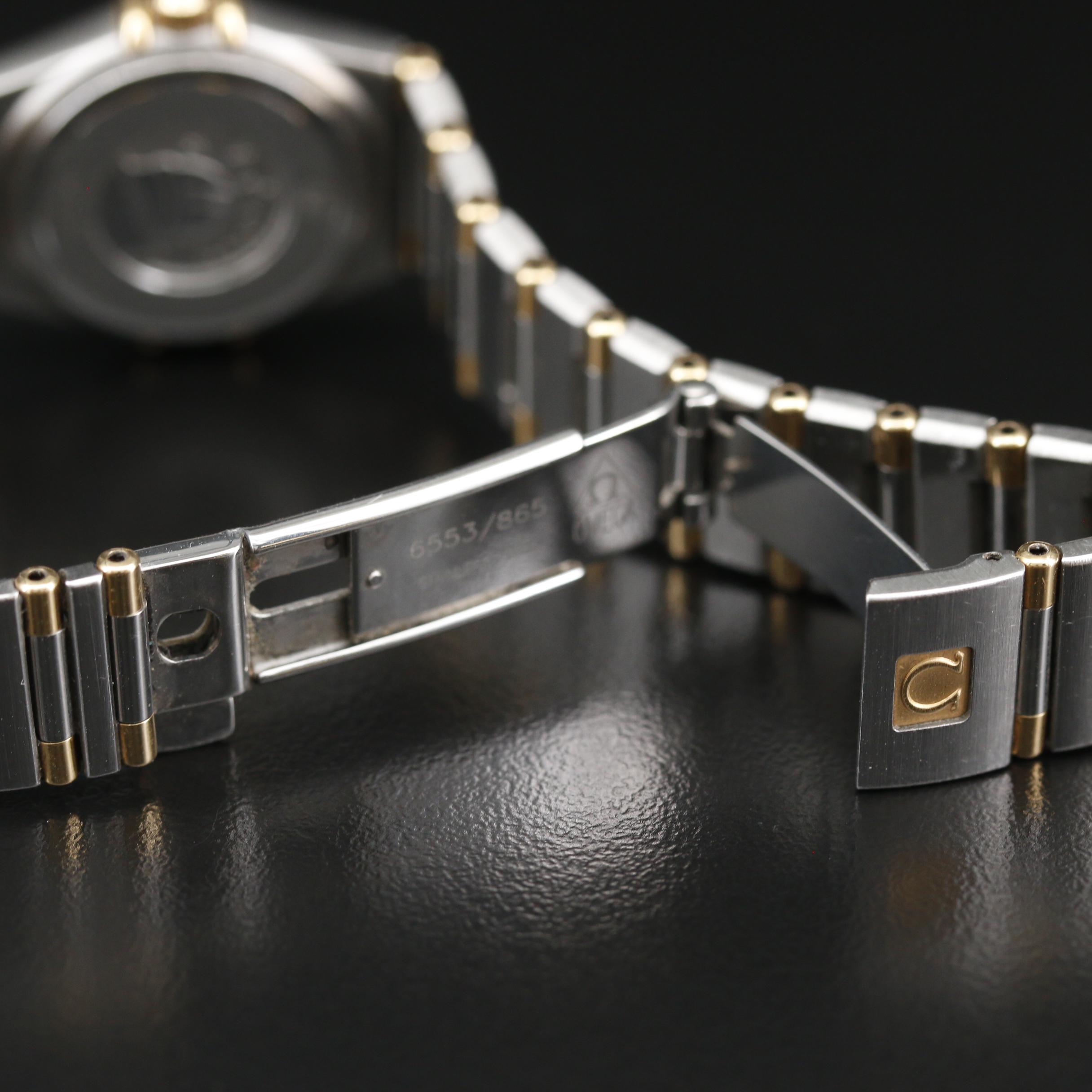 Omega "Constellation" Stainless Steel and 18K Quartz Watch