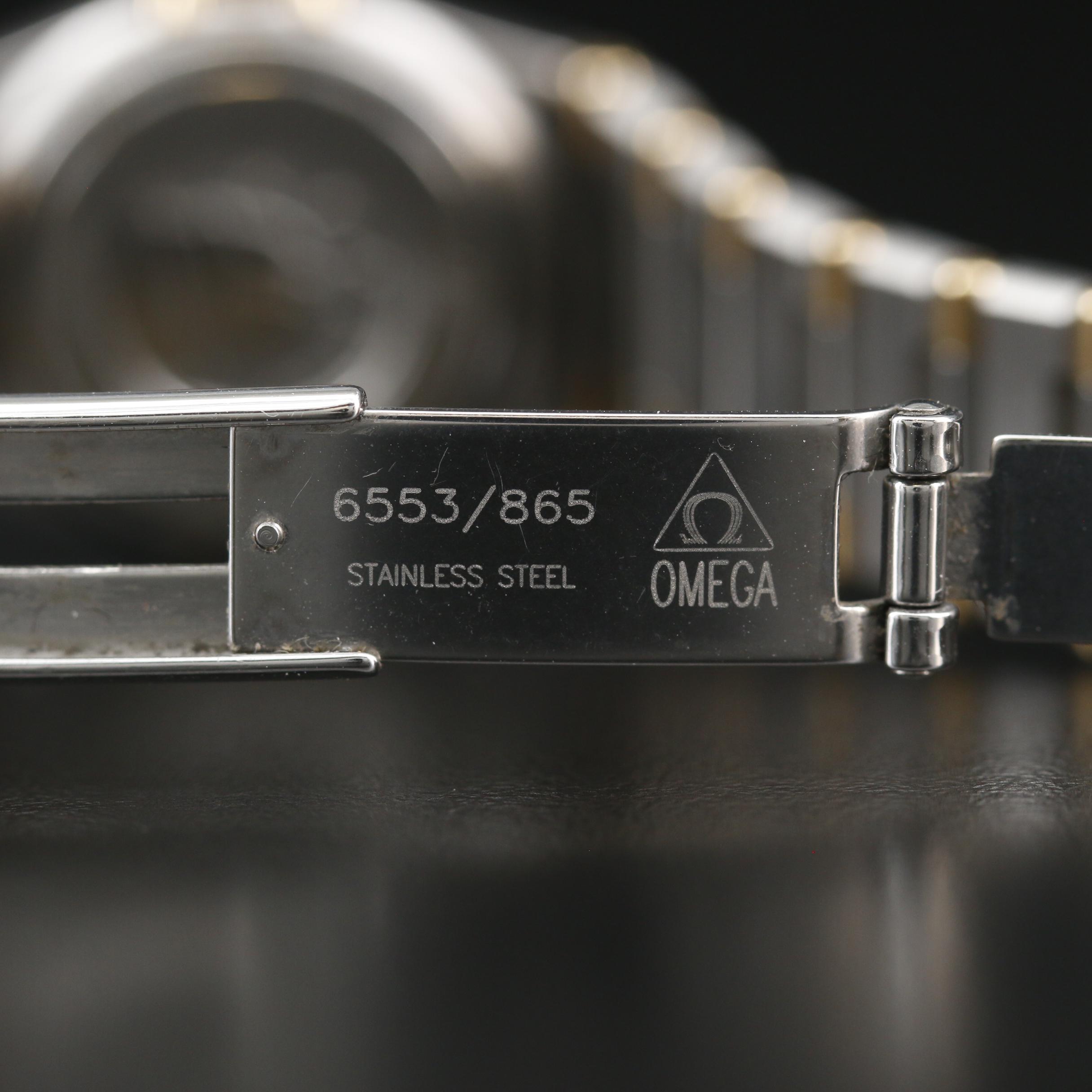 Omega "Constellation" Stainless Steel and 18K Quartz Watch